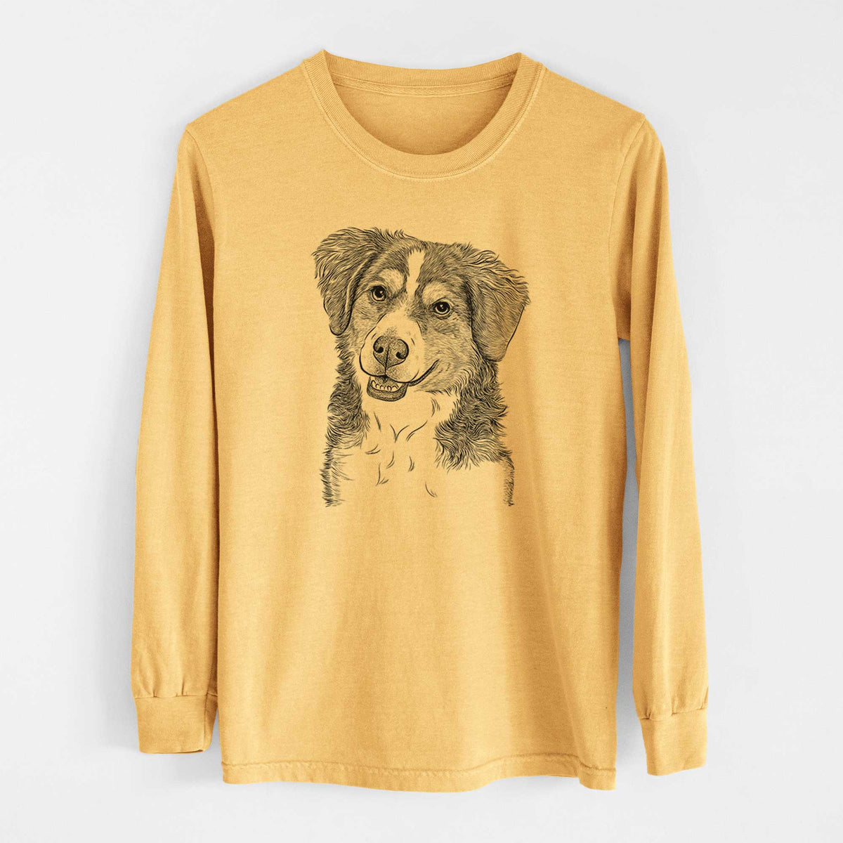 Bare Molly the Miniature Bernedoodle - Heavyweight 100% Cotton Long Sleeve