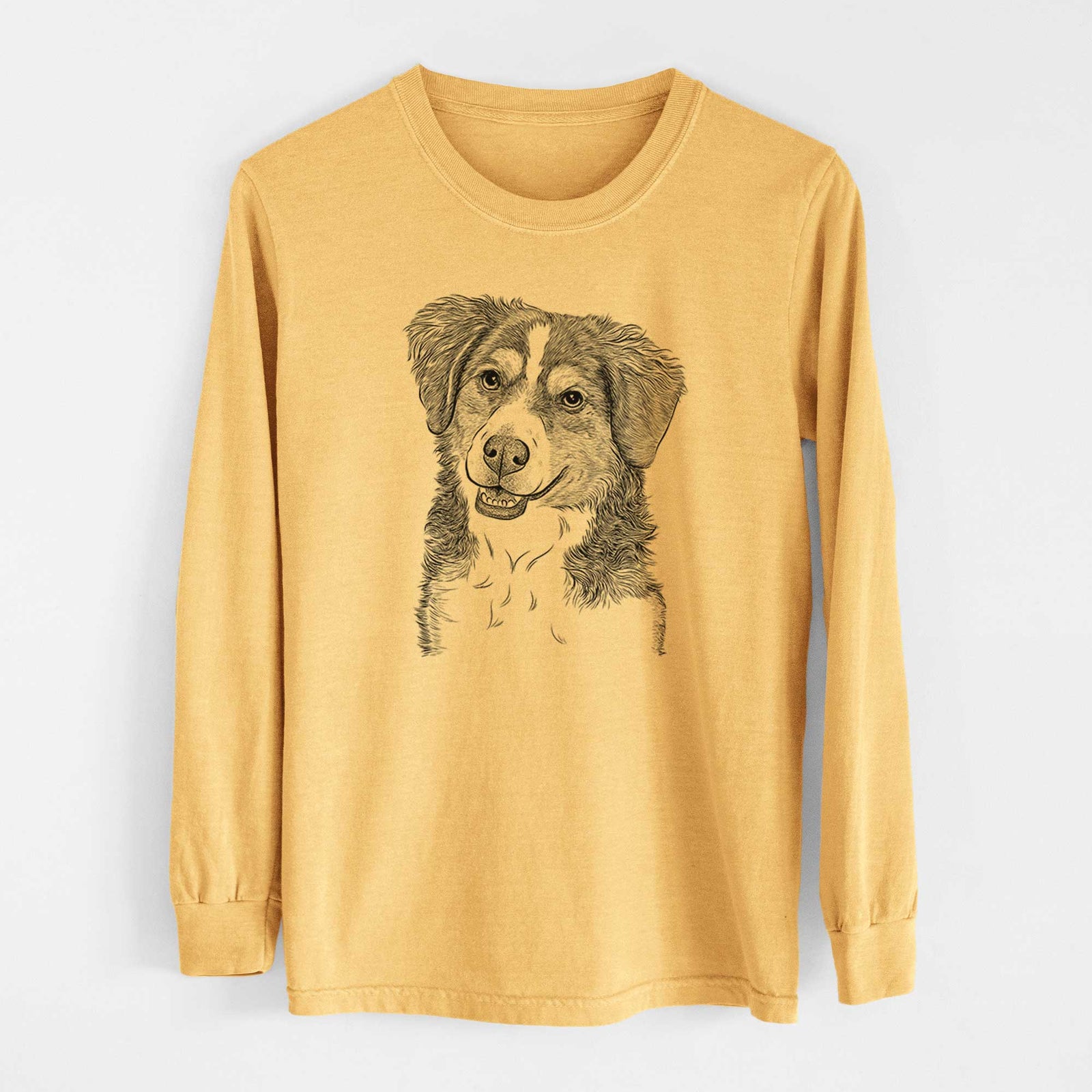 Bare Molly the Miniature Bernedoodle - Heavyweight 100% Cotton Long Sleeve