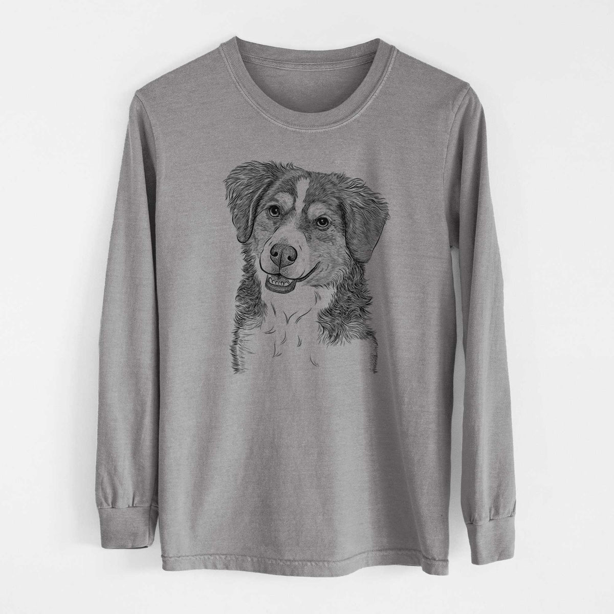 Bare Molly the Miniature Bernedoodle - Heavyweight 100% Cotton Long Sleeve