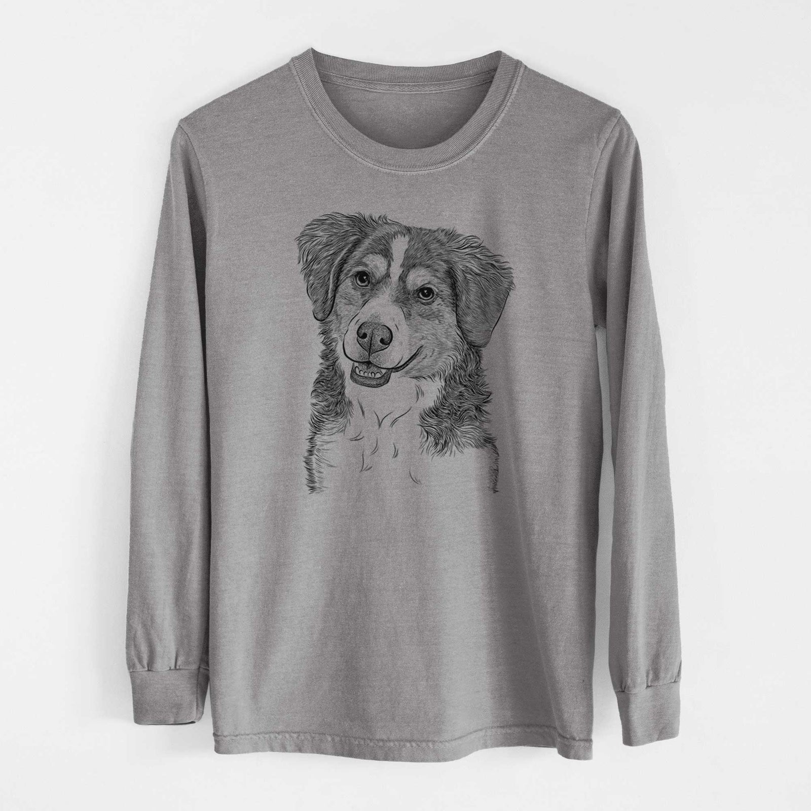 Bare Molly the Miniature Bernedoodle - Heavyweight 100% Cotton Long Sleeve