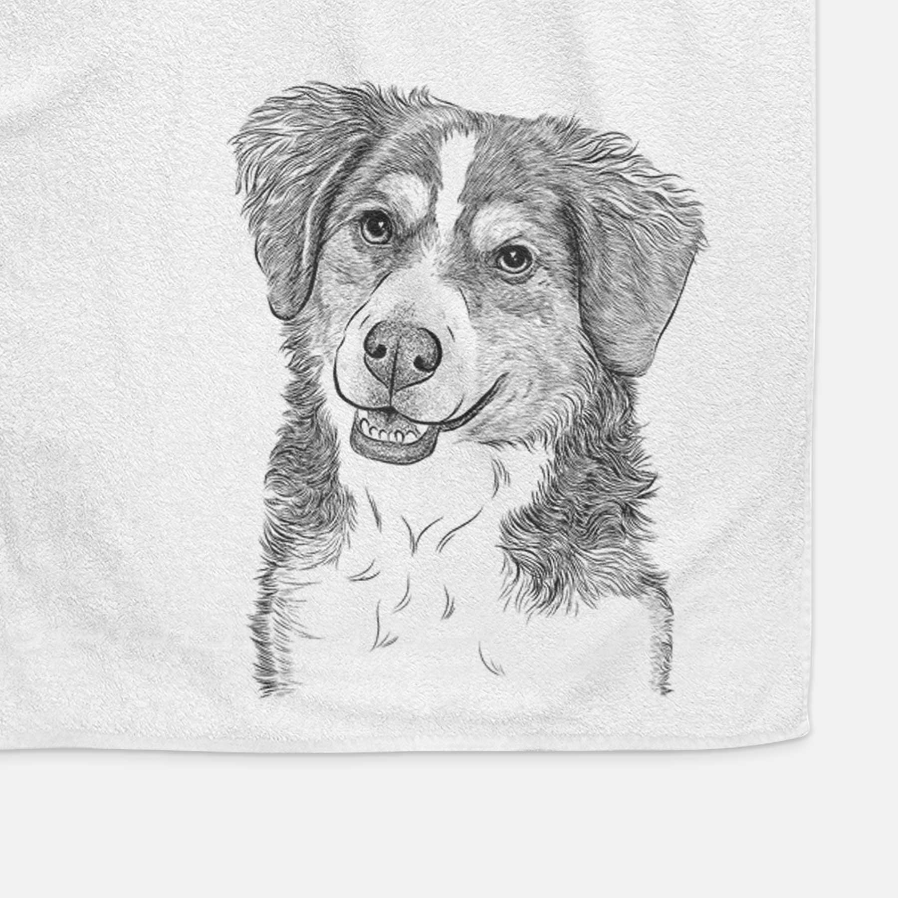 Molly the Miniature Bernedoodle Decorative Hand Towel