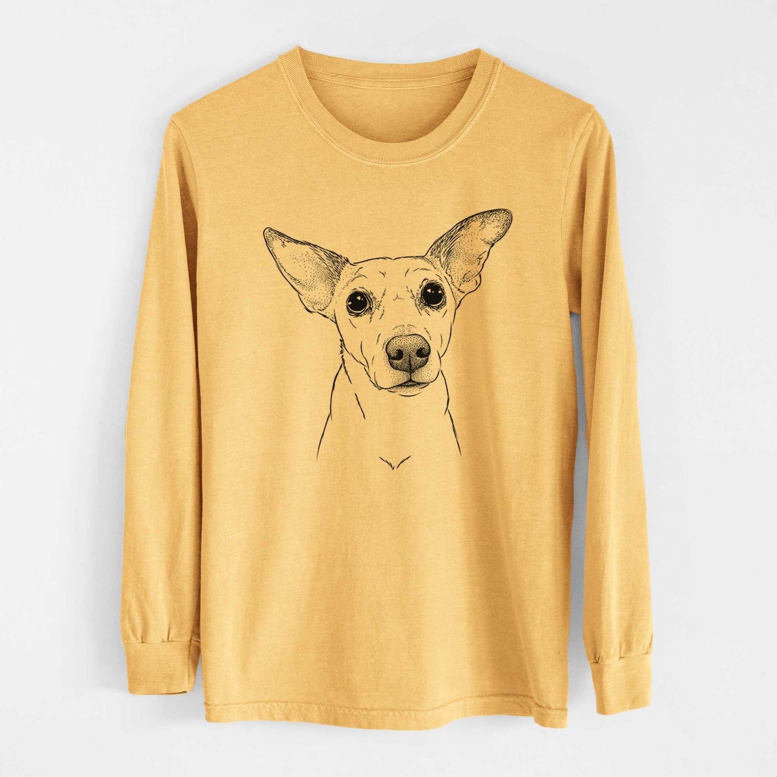 Bare Molly the Jack Russell Terrier - Heavyweight 100% Cotton Long Sleeve