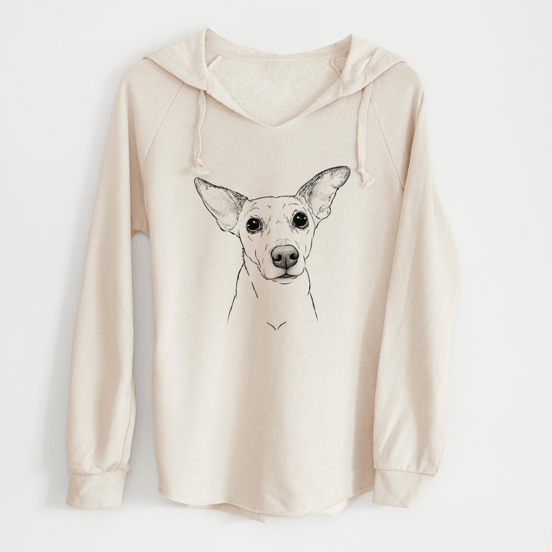 Bare Molly the Jack Russell Terrier - Cali Wave Hooded Sweatshirt