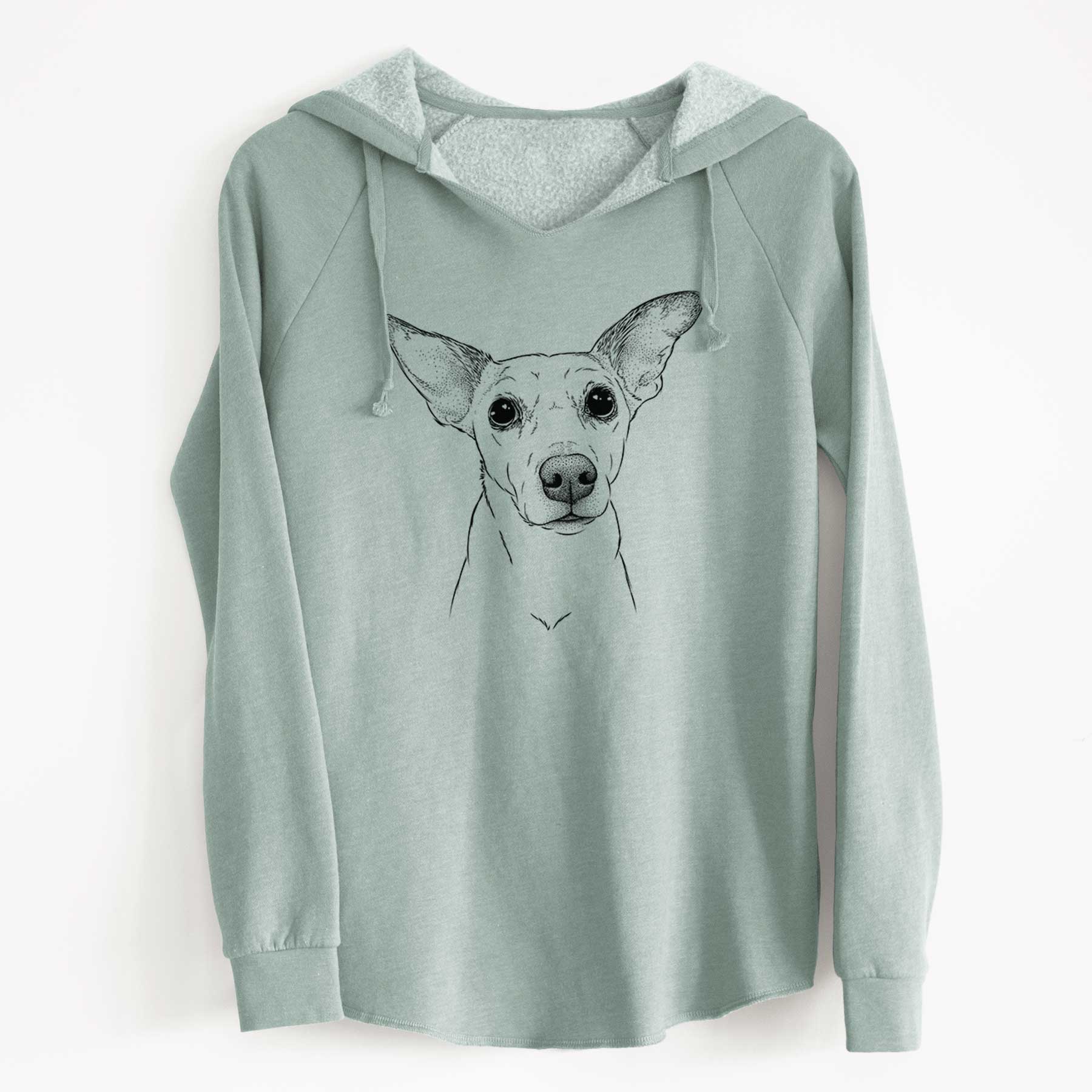 Bare Molly the Jack Russell Terrier - Cali Wave Hooded Sweatshirt