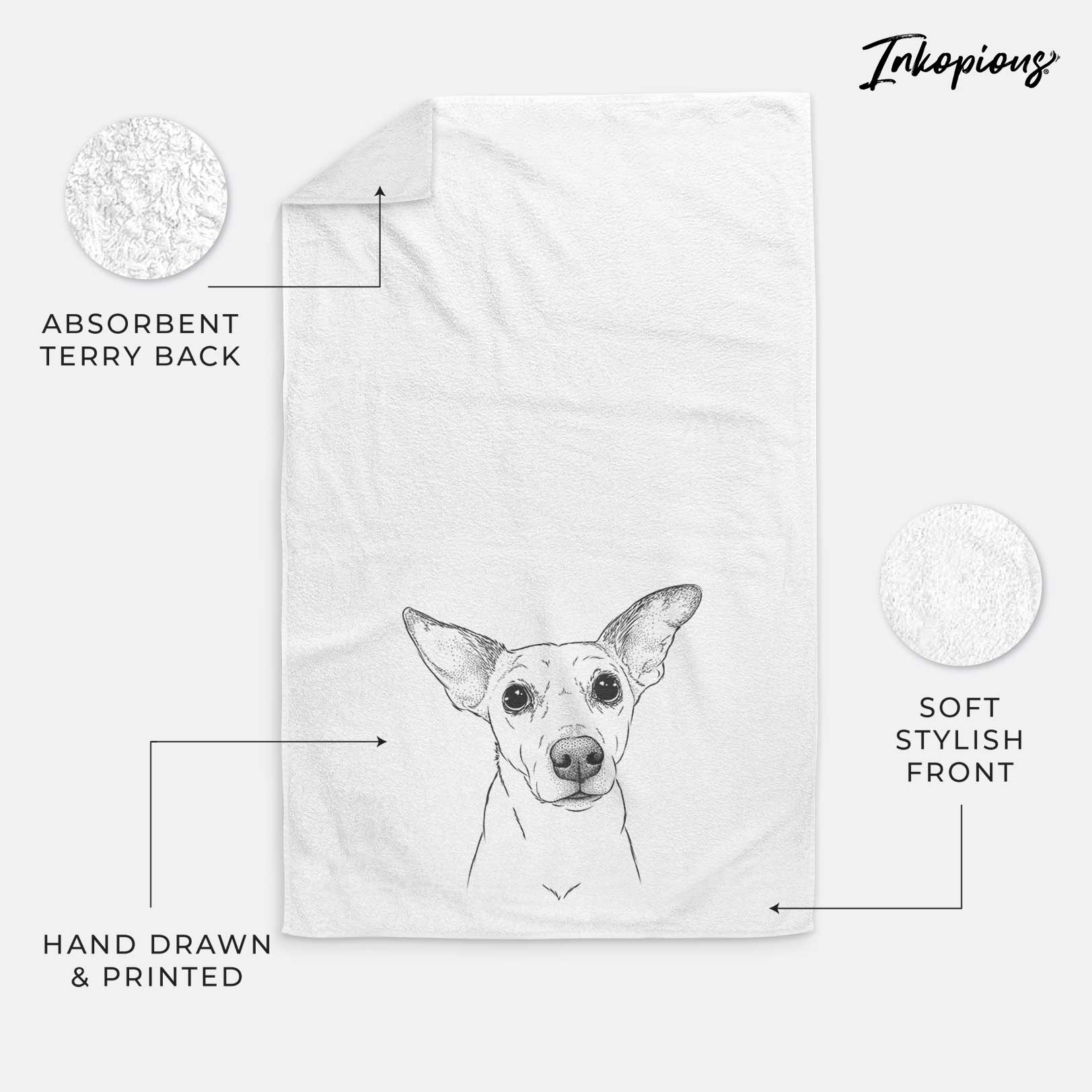 Molly the Jack Russell Terrier Decorative Hand Towel