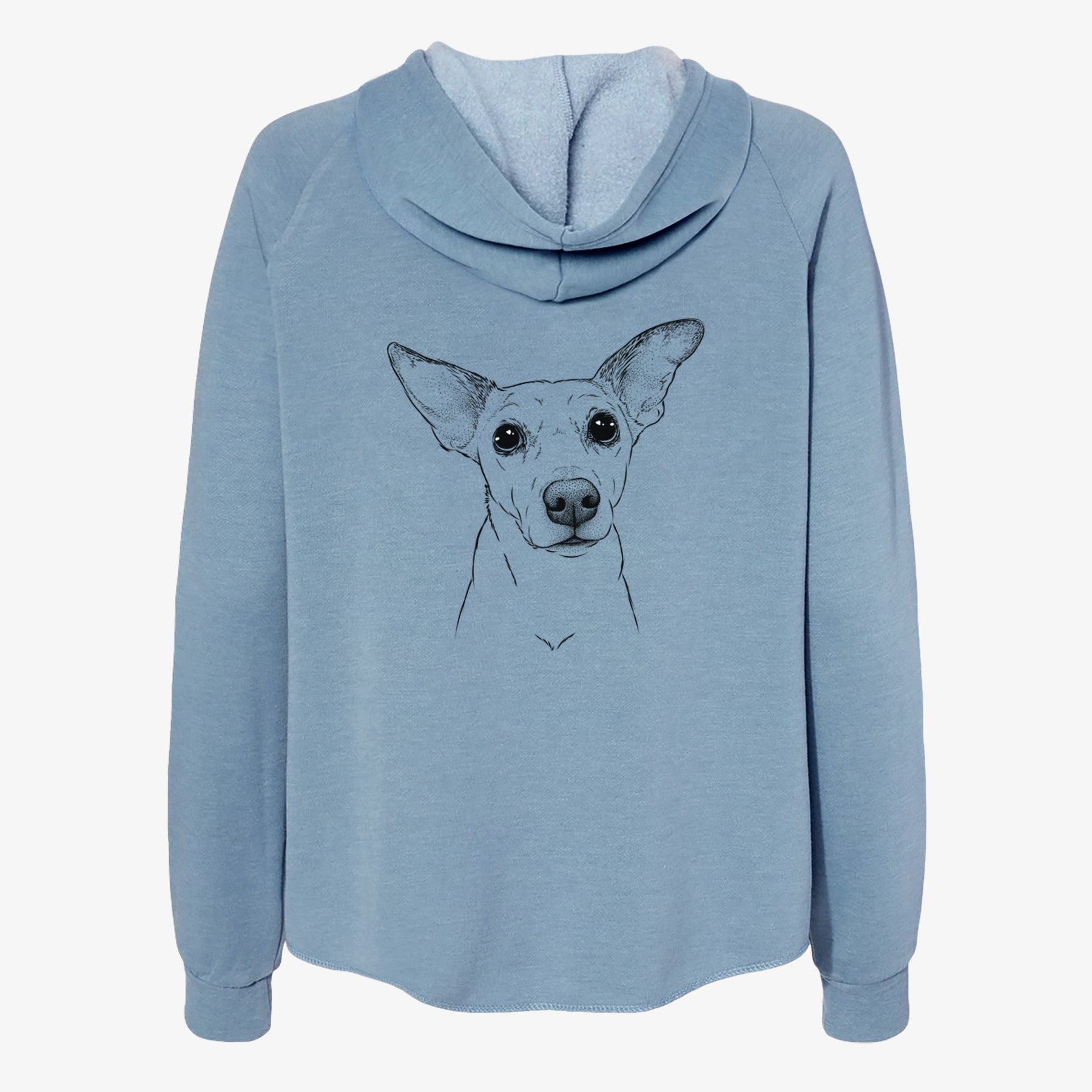 Molly the Jack Russell Terrier - Women's Cali Wave Zip-Up Sweatshirt