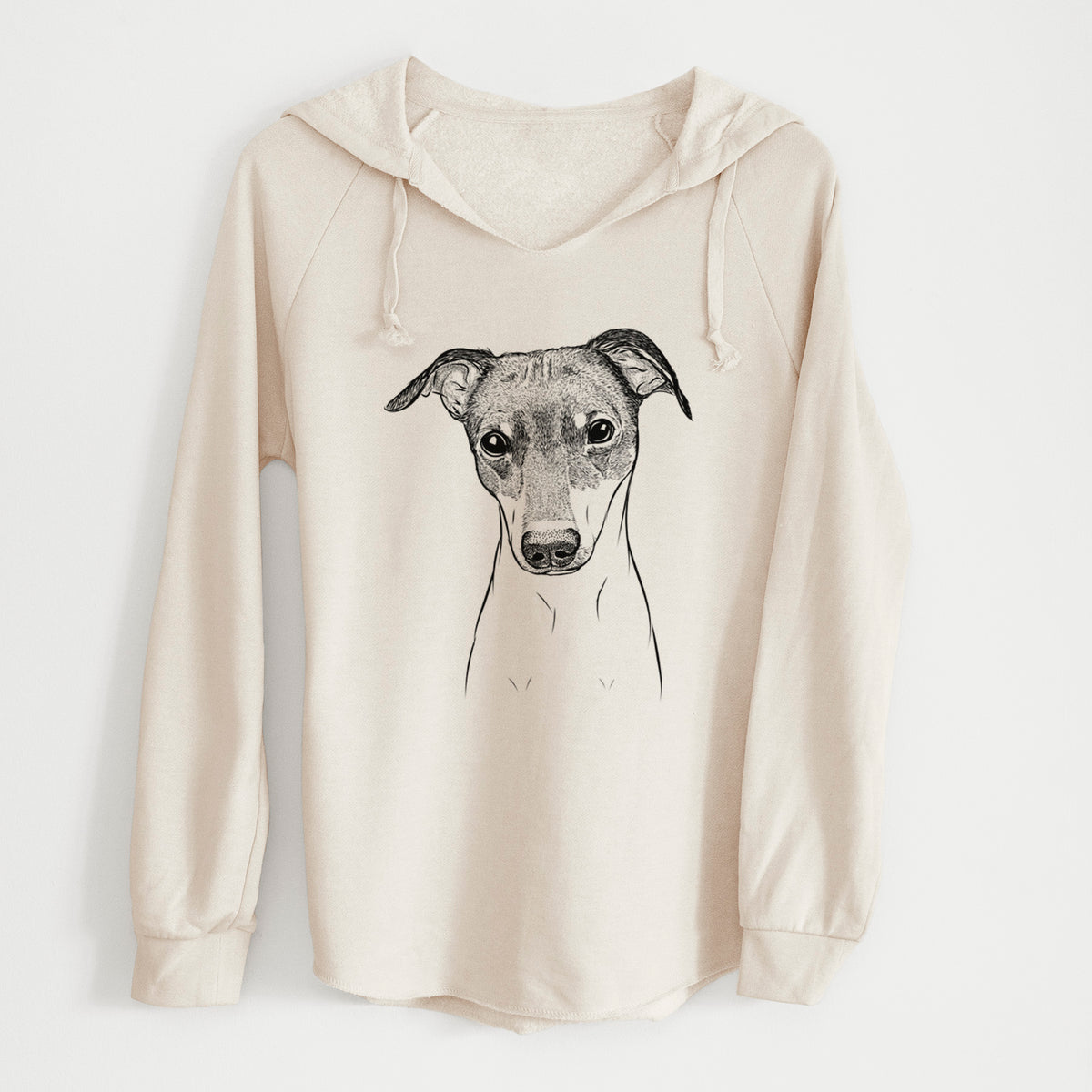 Bare Momo the Japanese Terrier - Cali Wave Hooded Sweatshirt