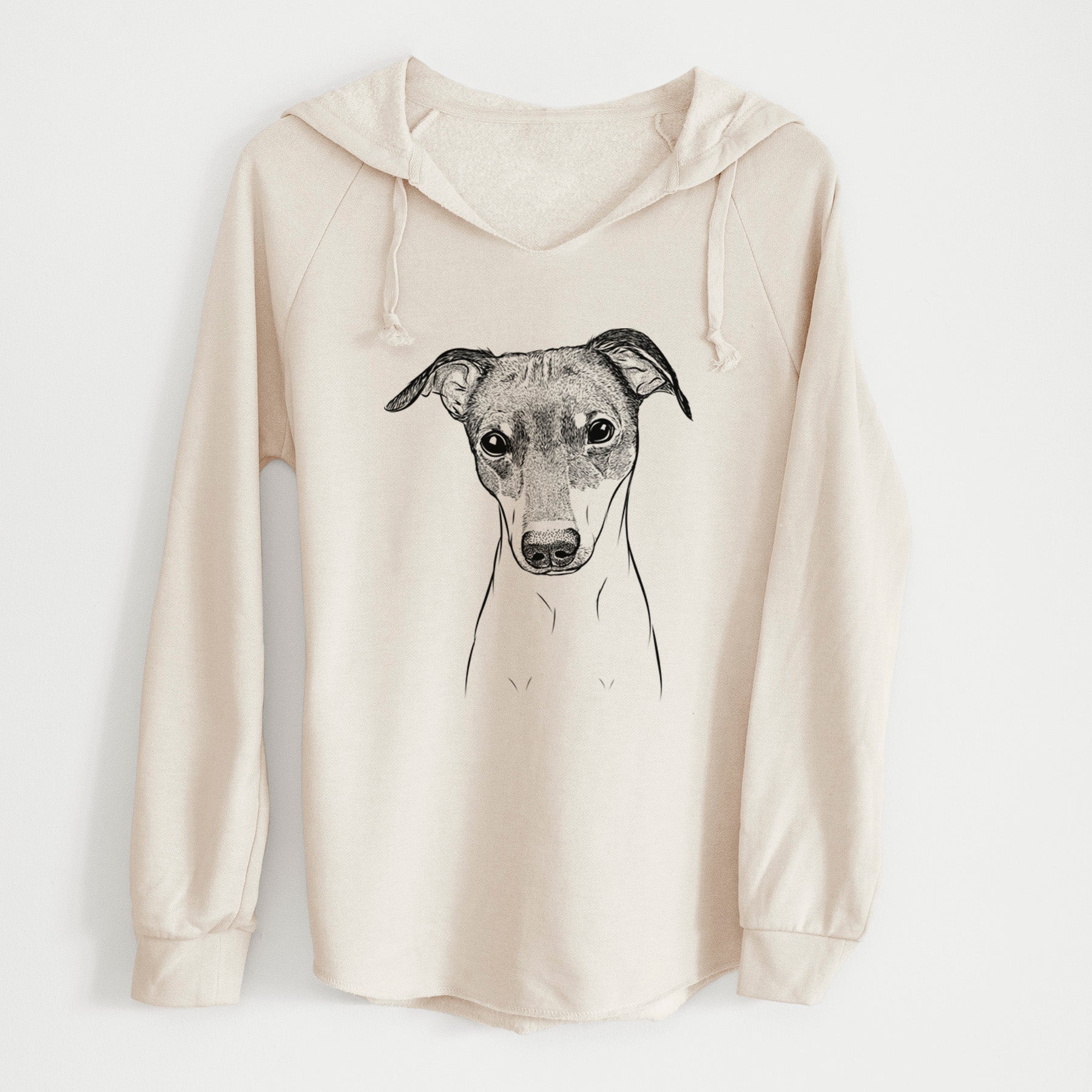 Bare Momo the Japanese Terrier - Cali Wave Hooded Sweatshirt