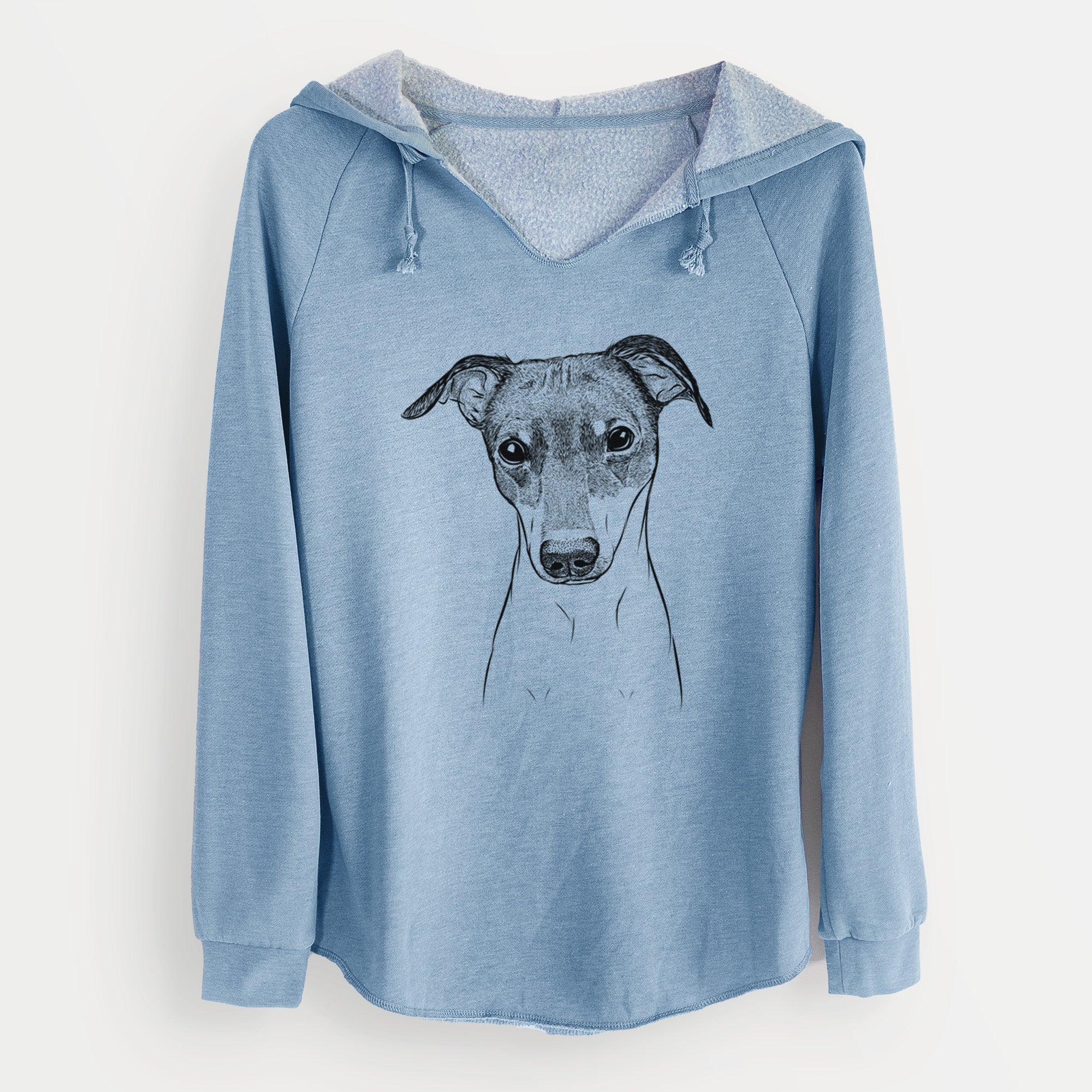 Bare Momo the Japanese Terrier - Cali Wave Hooded Sweatshirt