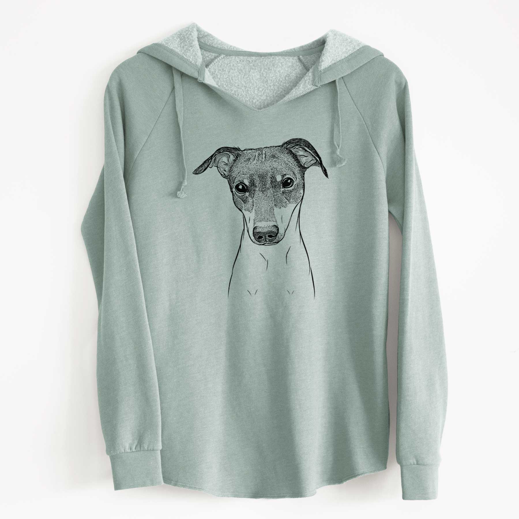 Bare Momo the Japanese Terrier - Cali Wave Hooded Sweatshirt