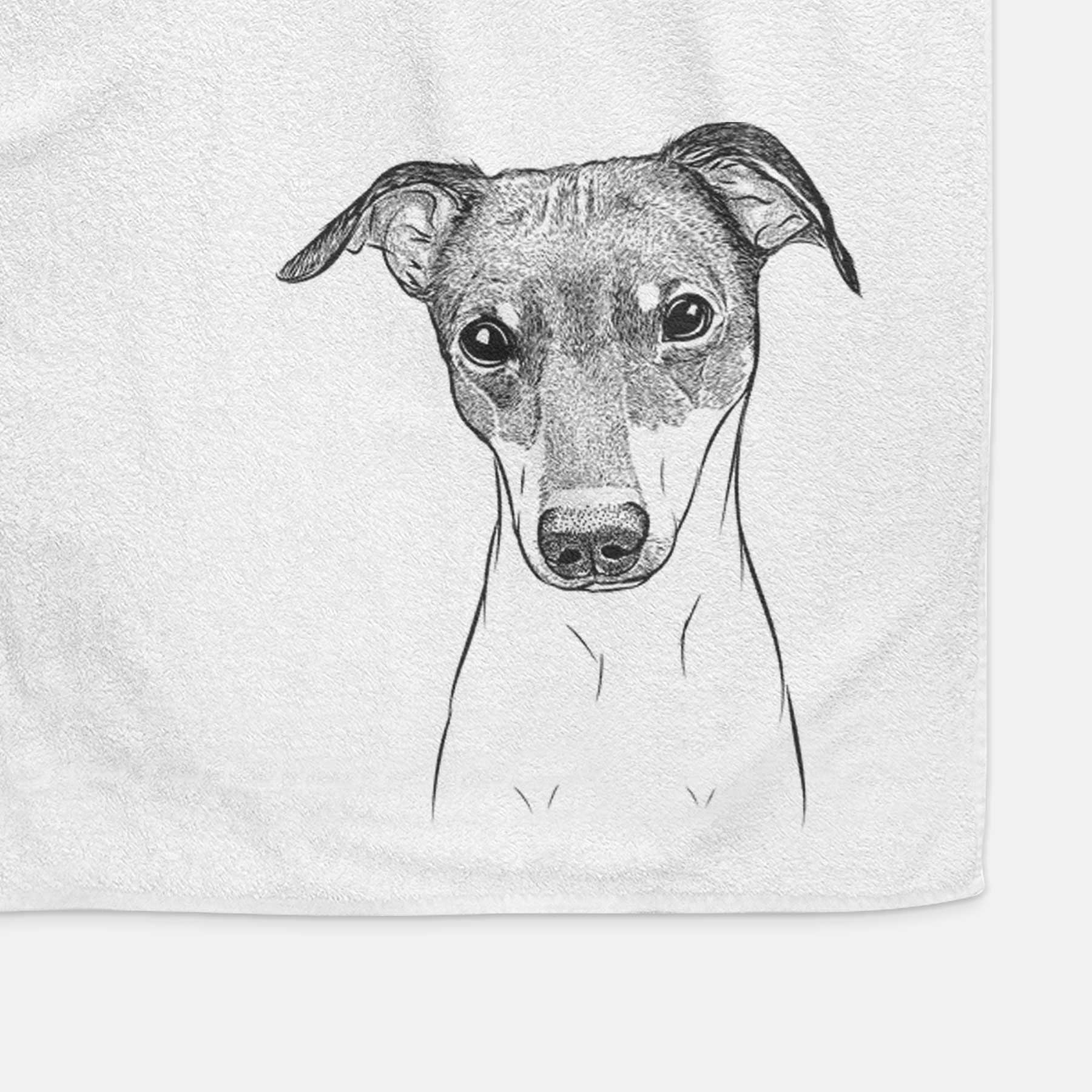 Momo the Japanese Terrier Decorative Hand Towel