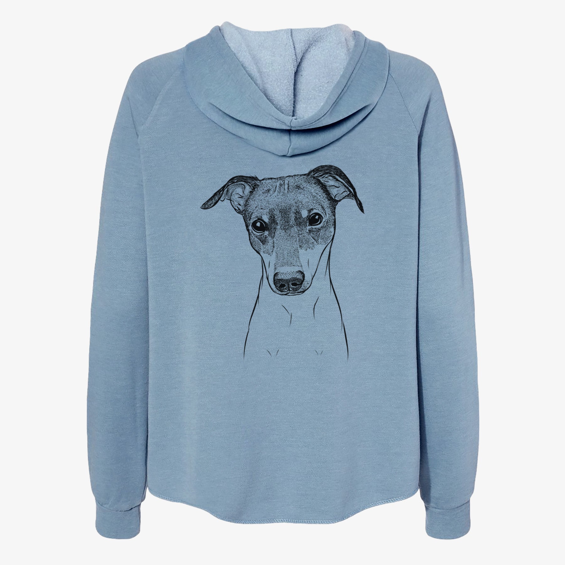 Momo the Japanese Terrier - Women's Cali Wave Zip-Up Sweatshirt