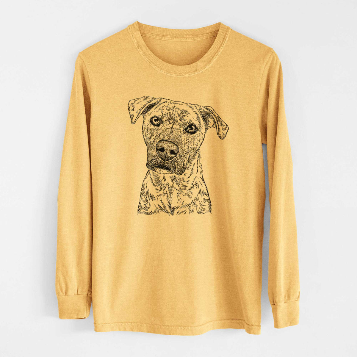 Bare Monster Baby the Pitbull Mix - Heavyweight 100% Cotton Long Sleeve