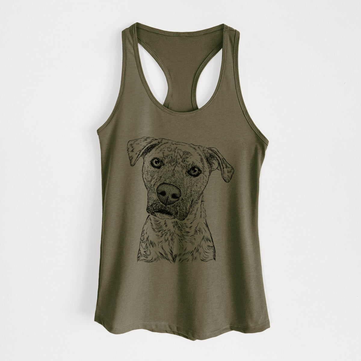 Monster Baby the Pitbull Mix - Women's Racerback Tanktop