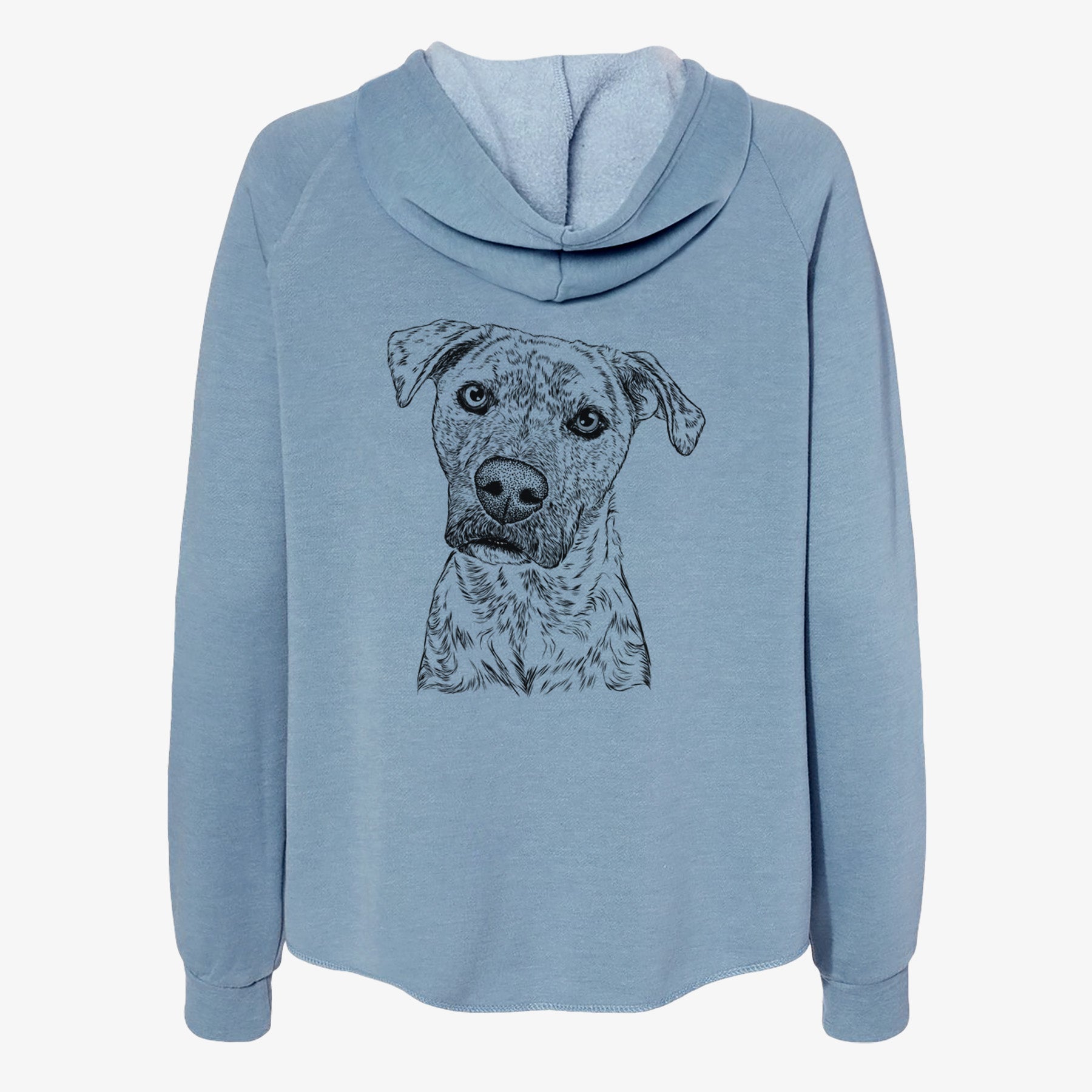 Monster Baby the Pitbull Mix - Women's Cali Wave Zip-Up Sweatshirt