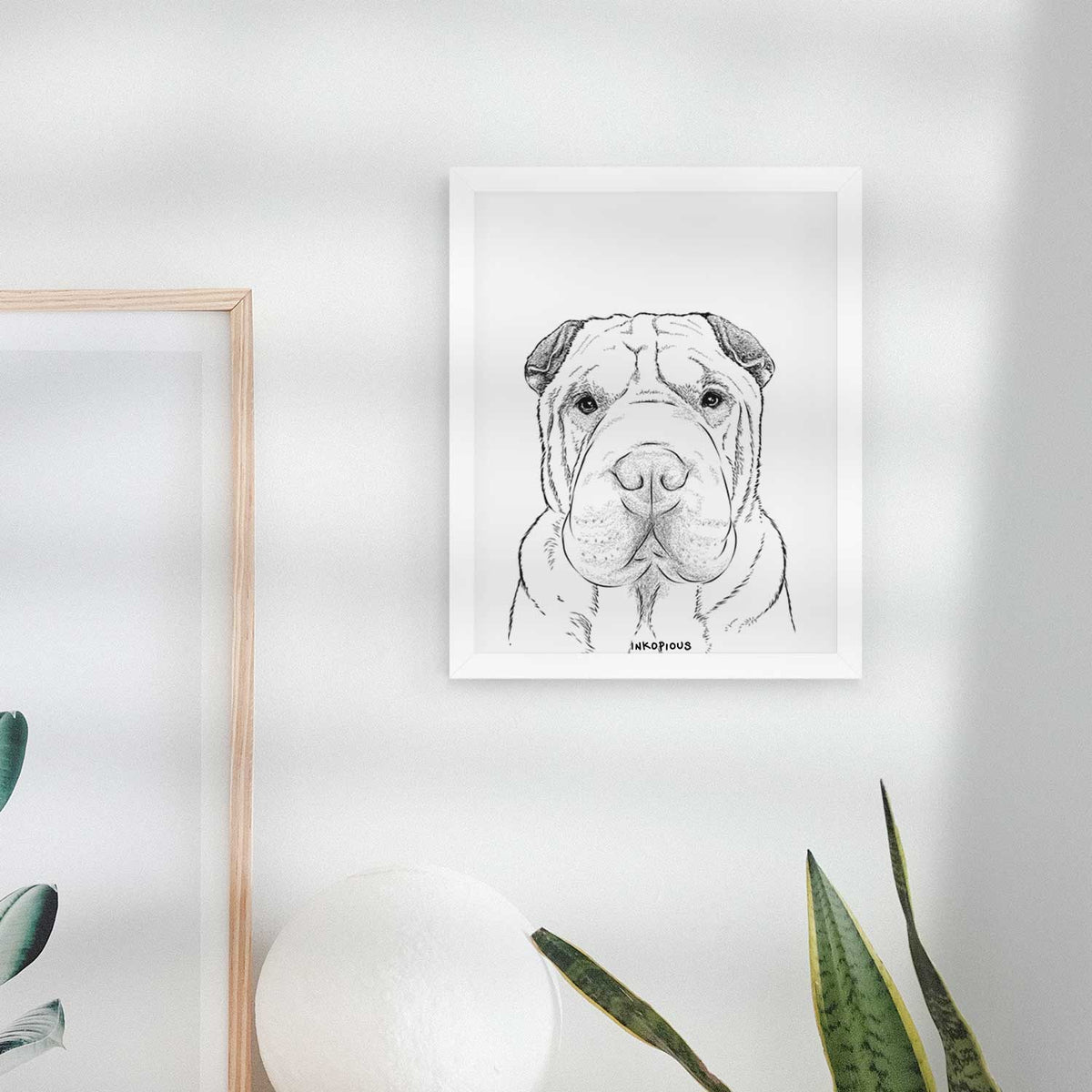 Moomers the Shar Pei Art Print