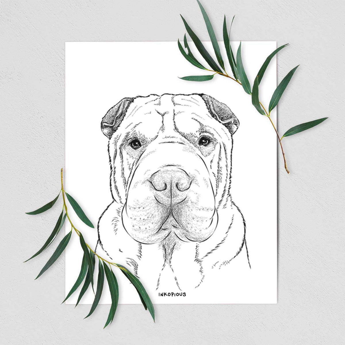 Moomers the Shar Pei Art Print
