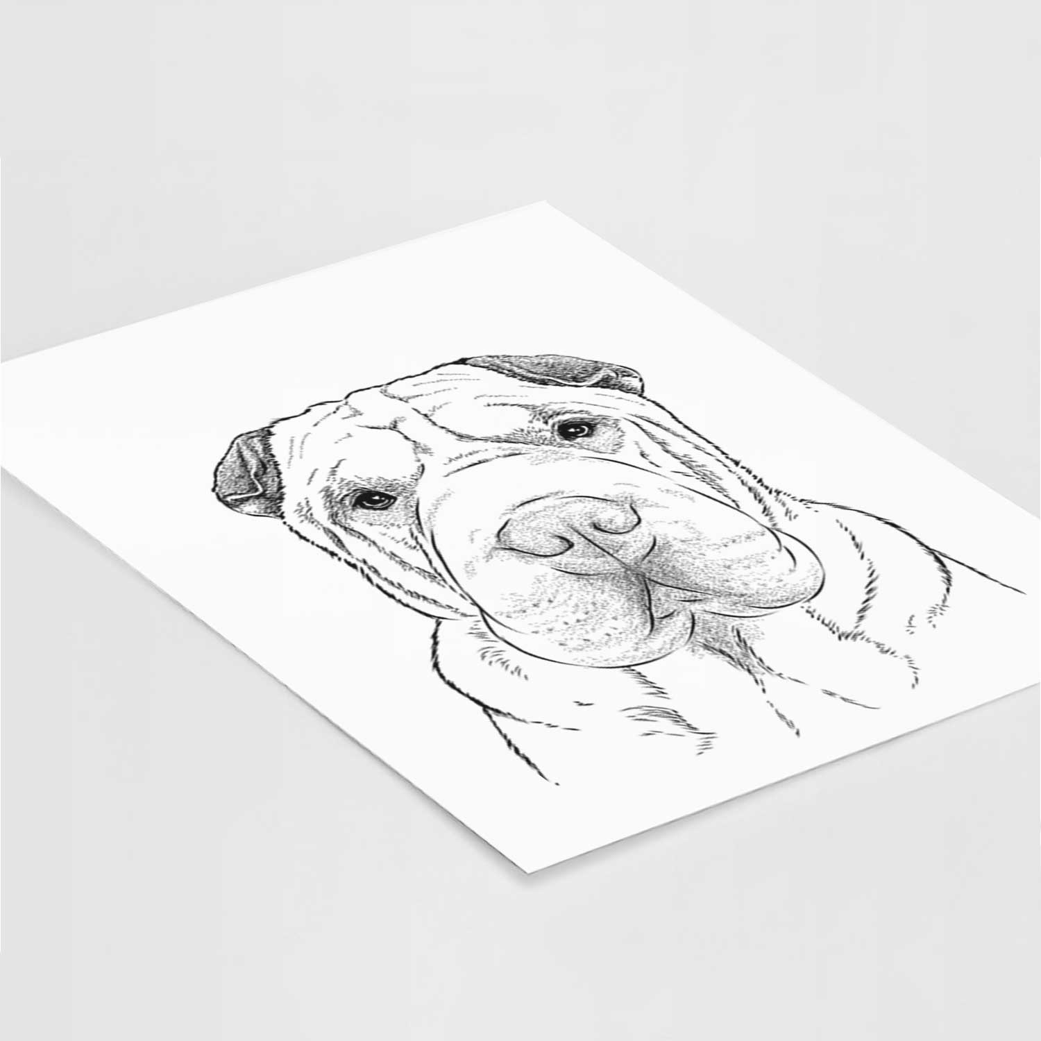 Moomers the Shar Pei Art Print