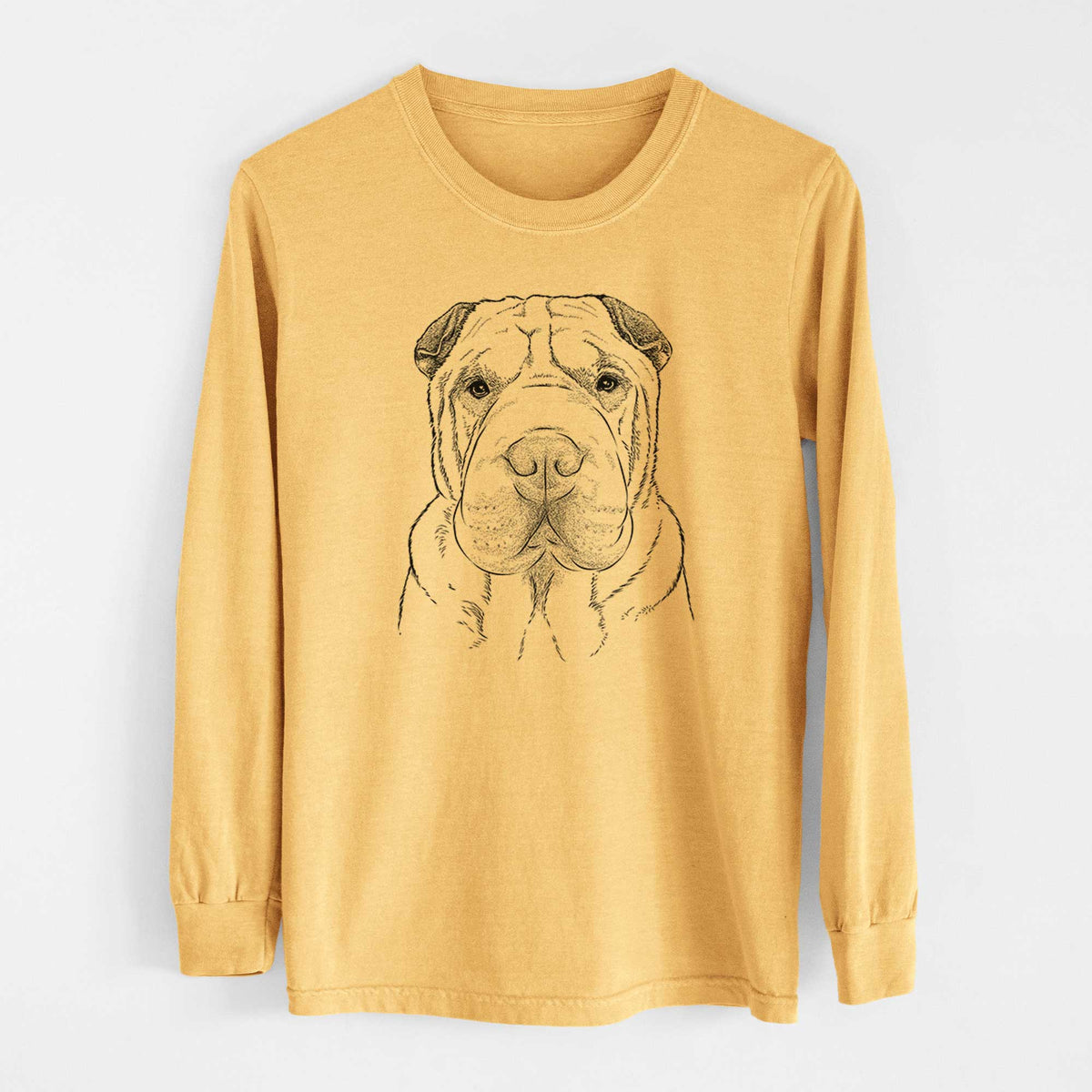 Bare Moomers the Shar Pei - Heavyweight 100% Cotton Long Sleeve