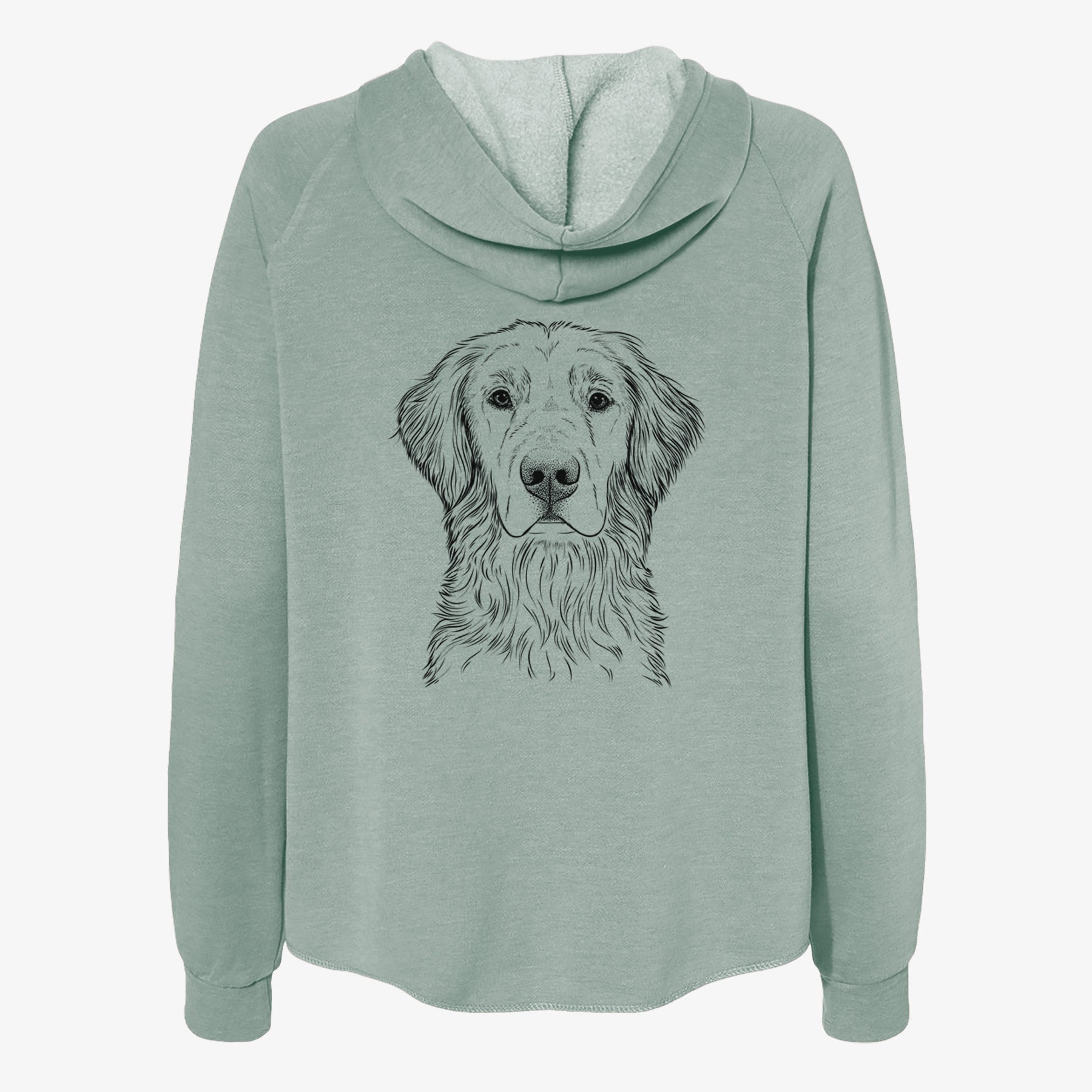 Moose the Field Golden Retriever - Women's Cali Wave Zip-Up Sweatshirt