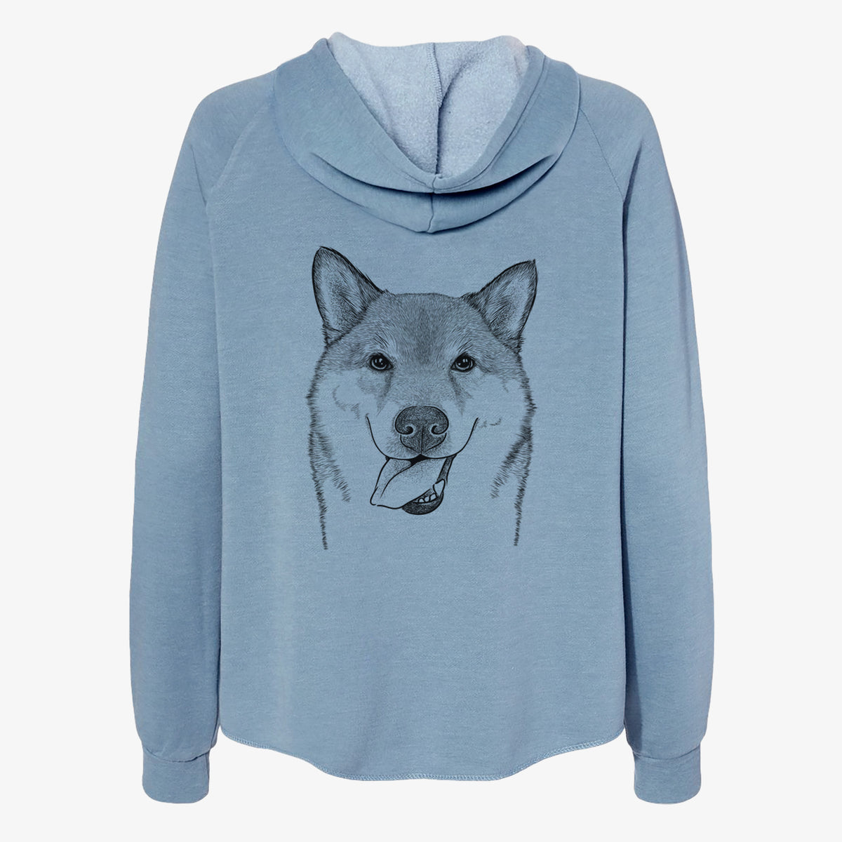 Mothra the Shiba Inu - Women's Cali Wave Zip-Up Sweatshirt