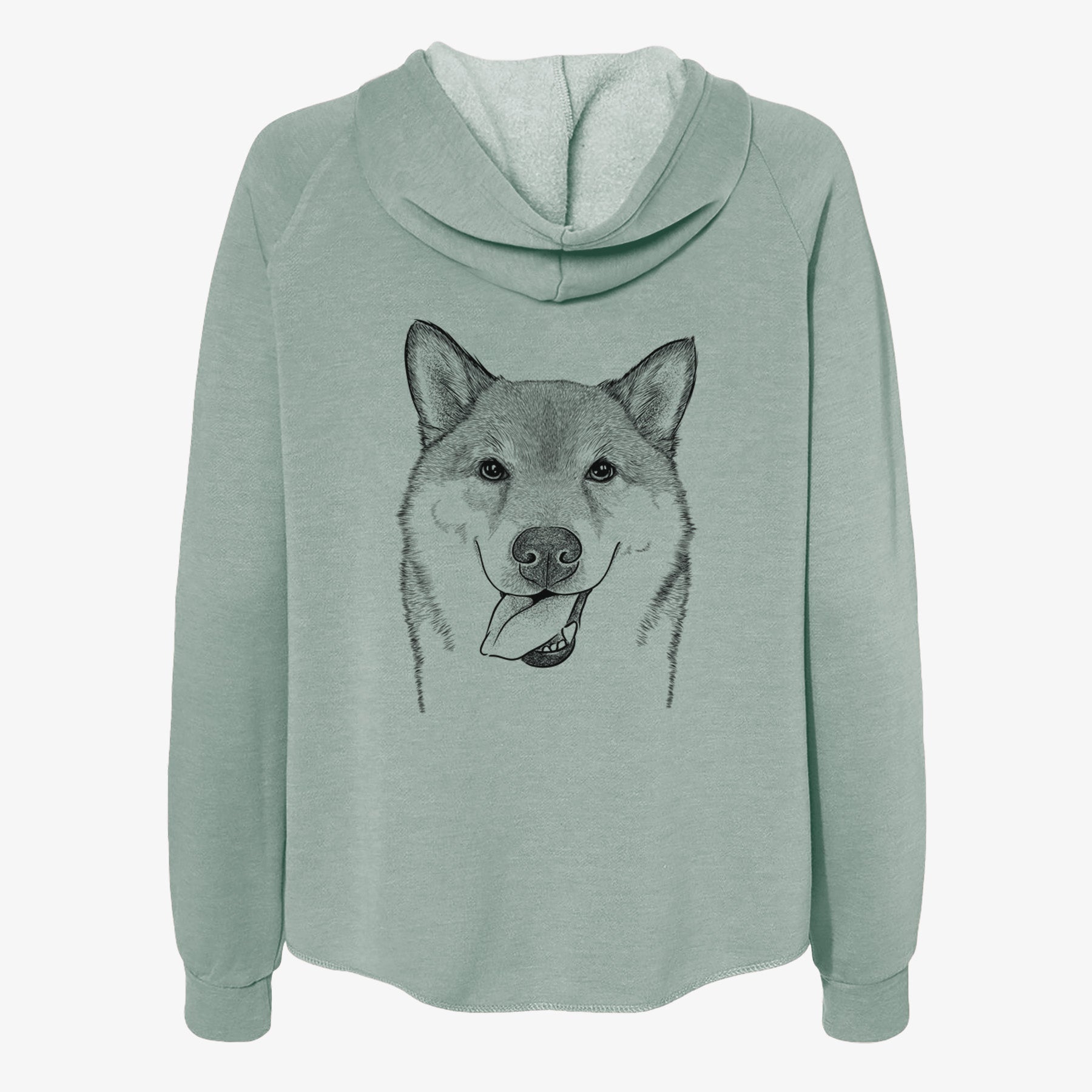 Mothra the Shiba Inu - Women's Cali Wave Zip-Up Sweatshirt