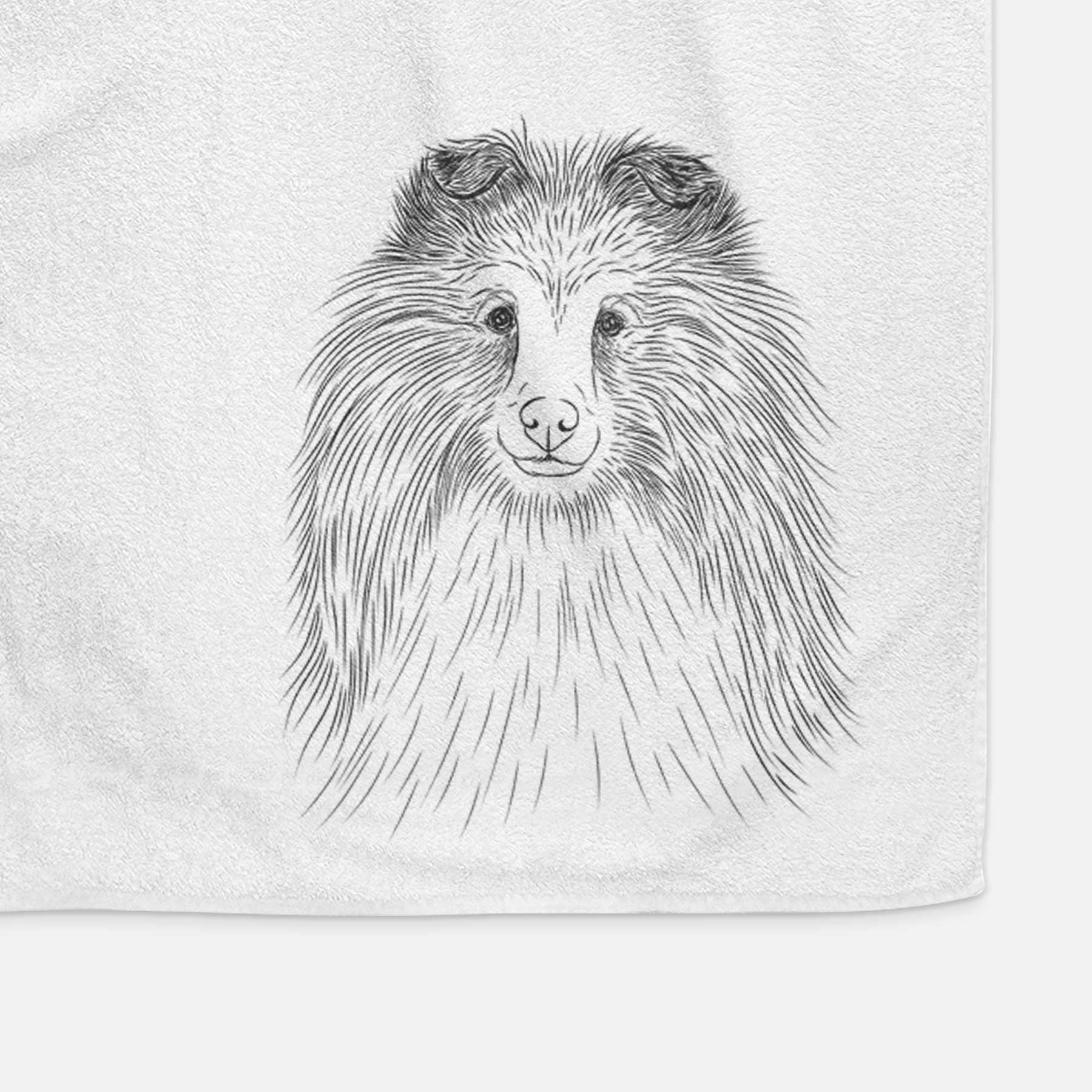 Moxie the Shetland Sheepdog Decorative Hand Towel