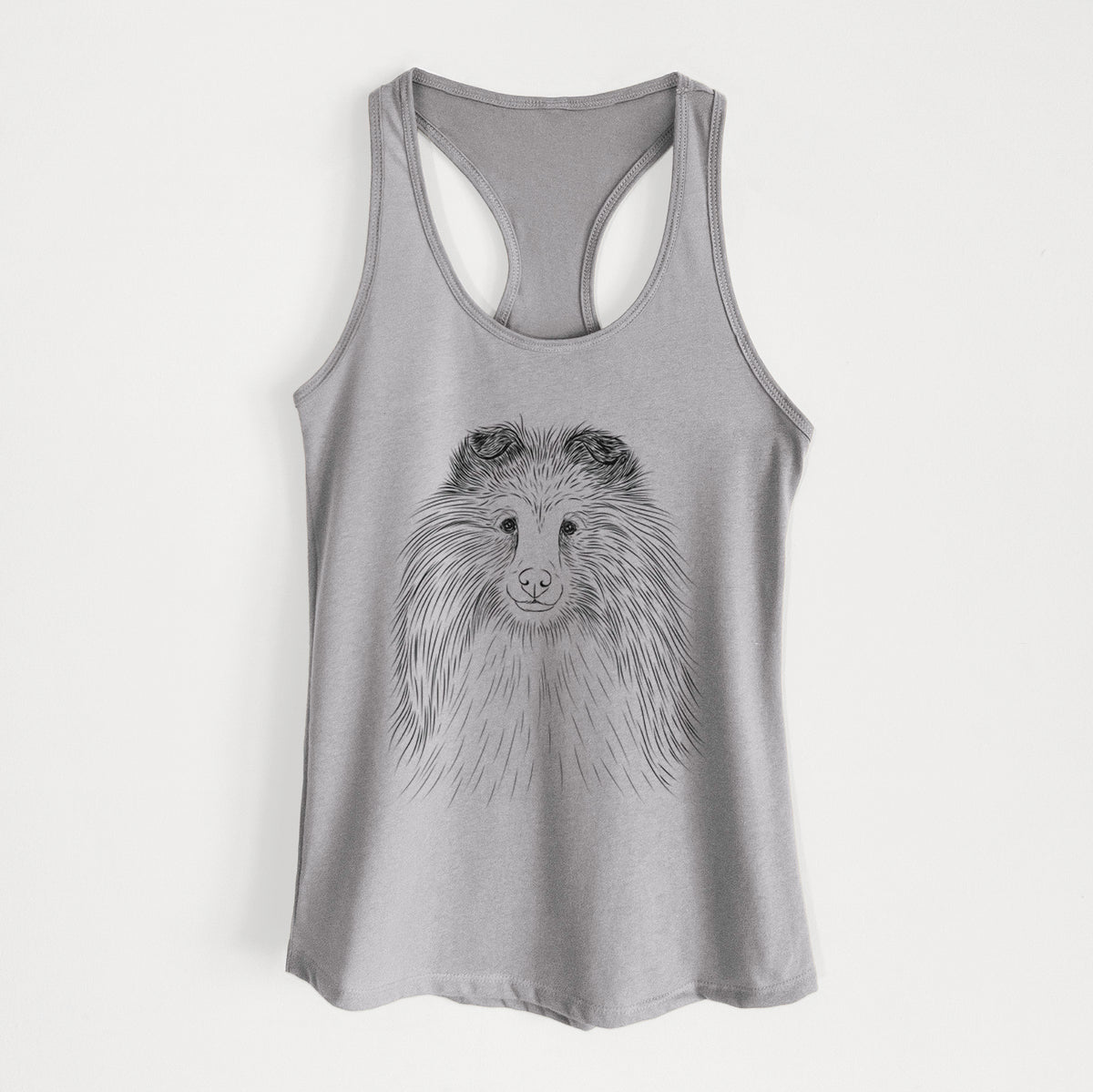 Moxie the Shetland Sheepdog - Women&#39;s Racerback Tanktop