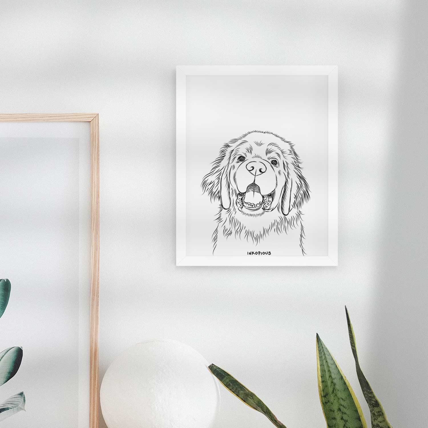 Mozart the Newfoundland Art Print