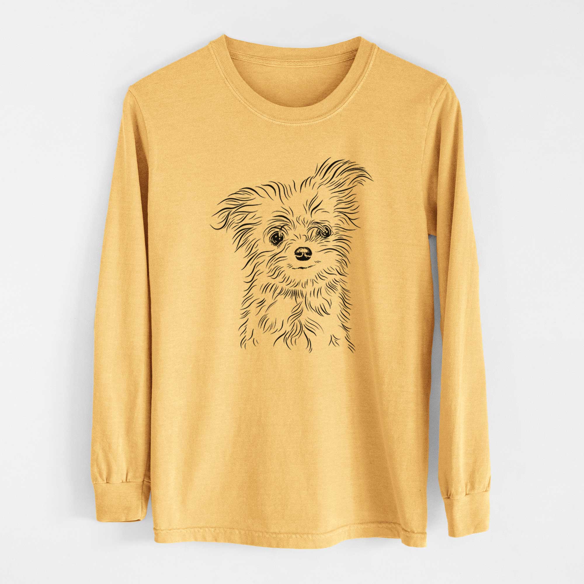 Bare Mr. Gucci Poochi the Maltese - Heavyweight 100% Cotton Long Sleeve