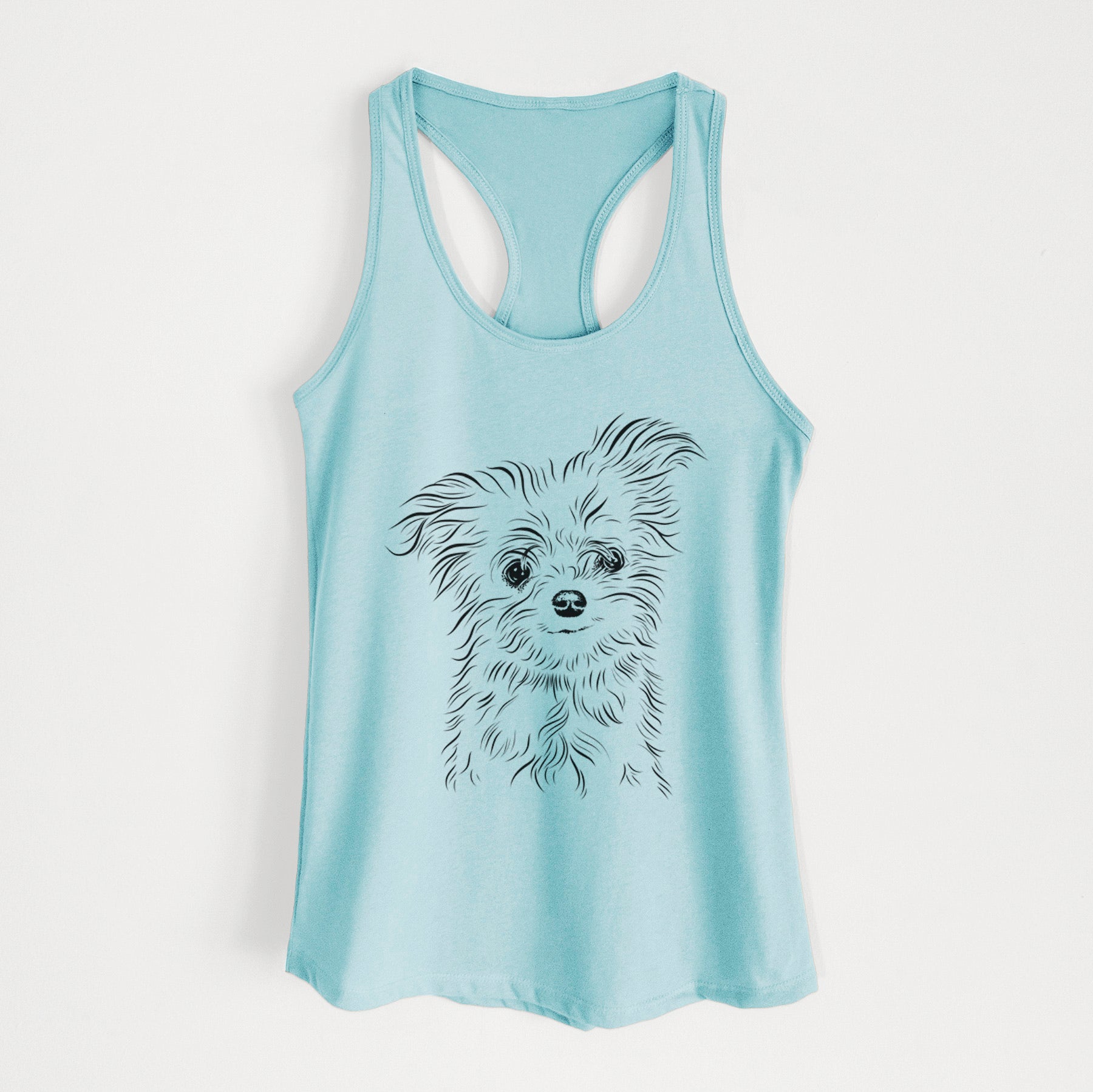 Mr. Gucci Poochi the Maltese - Women's Racerback Tanktop