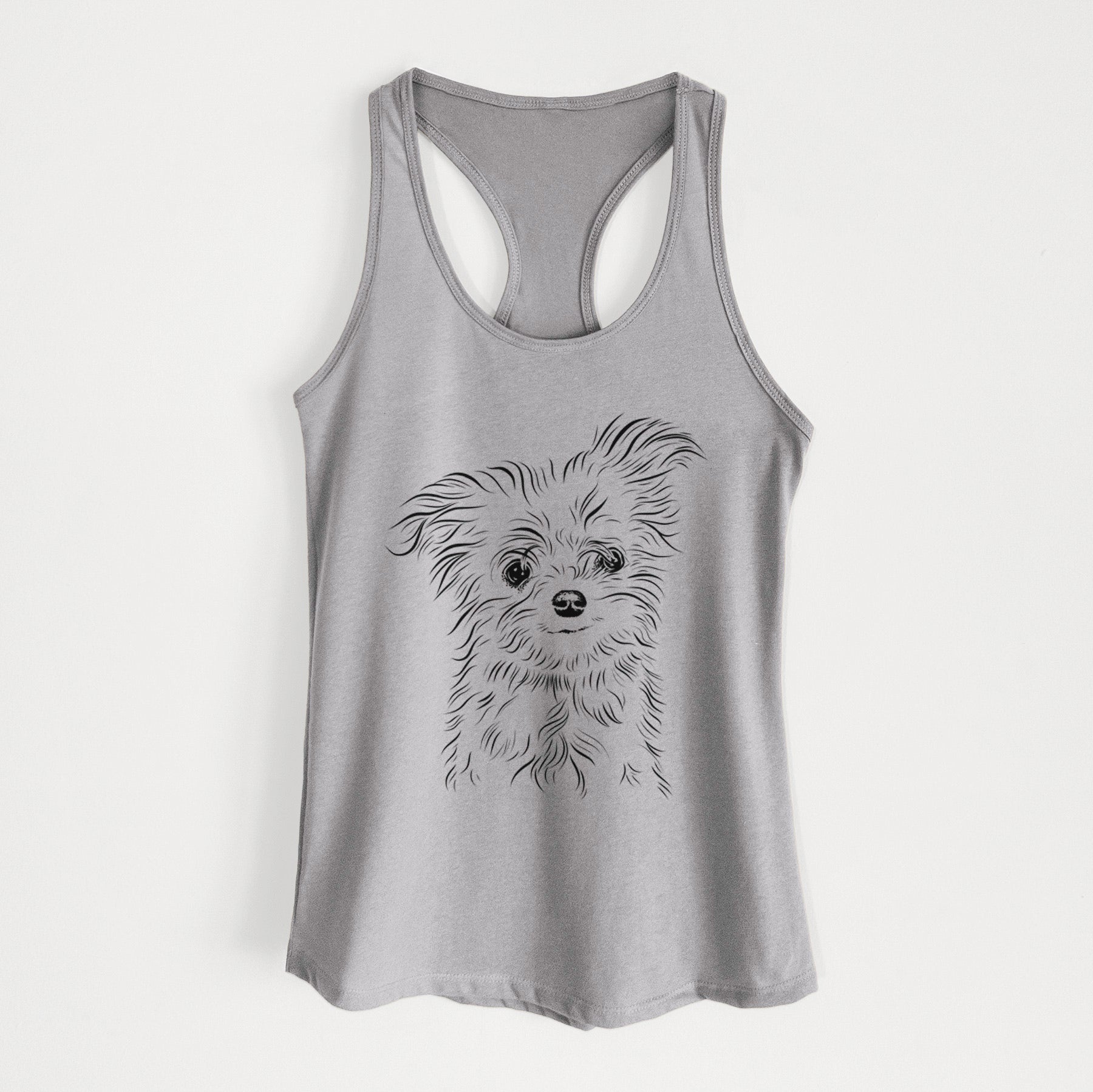 Mr. Gucci Poochi the Maltese - Women's Racerback Tanktop