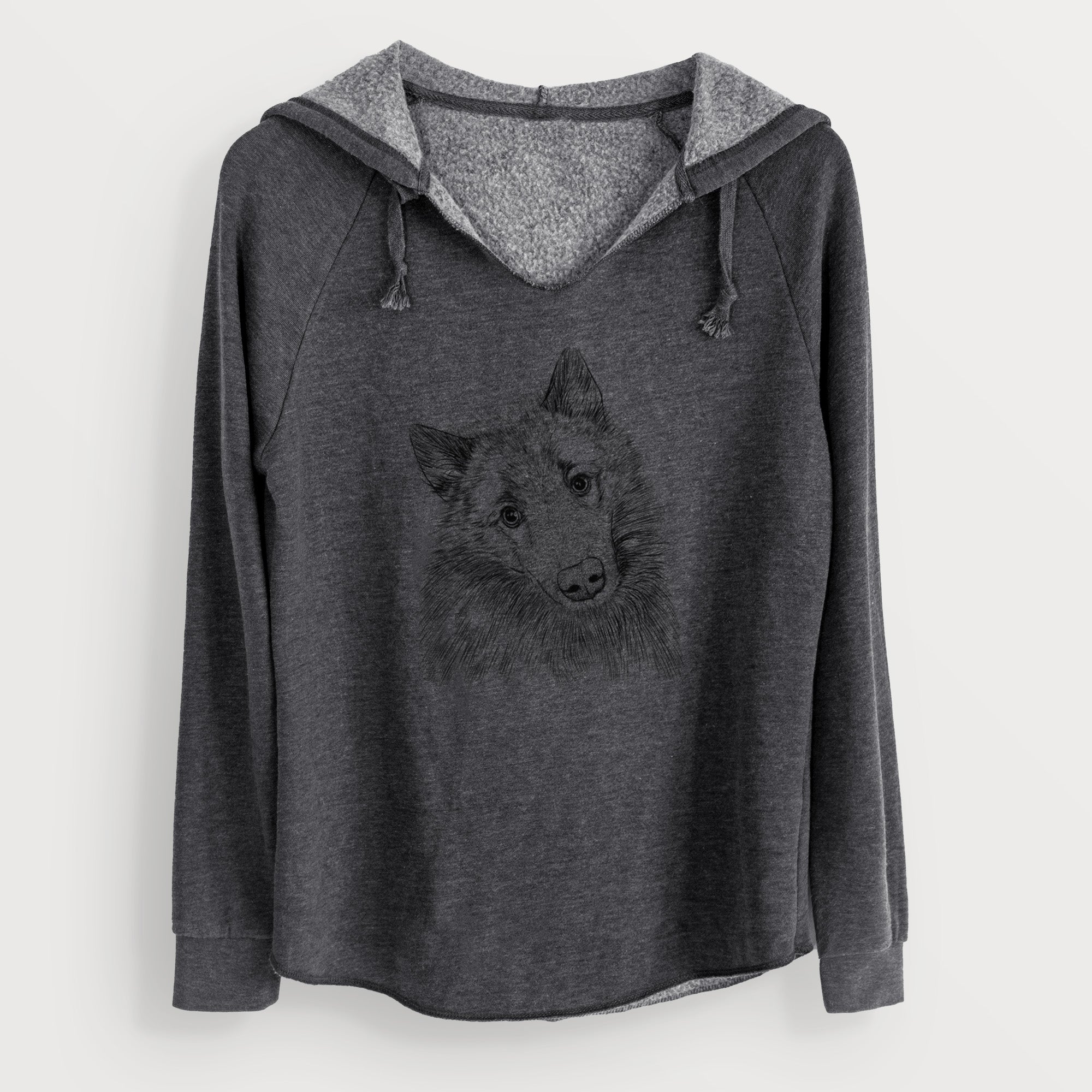 Bare Mr. Maverick the Keeshond - Cali Wave Hooded Sweatshirt