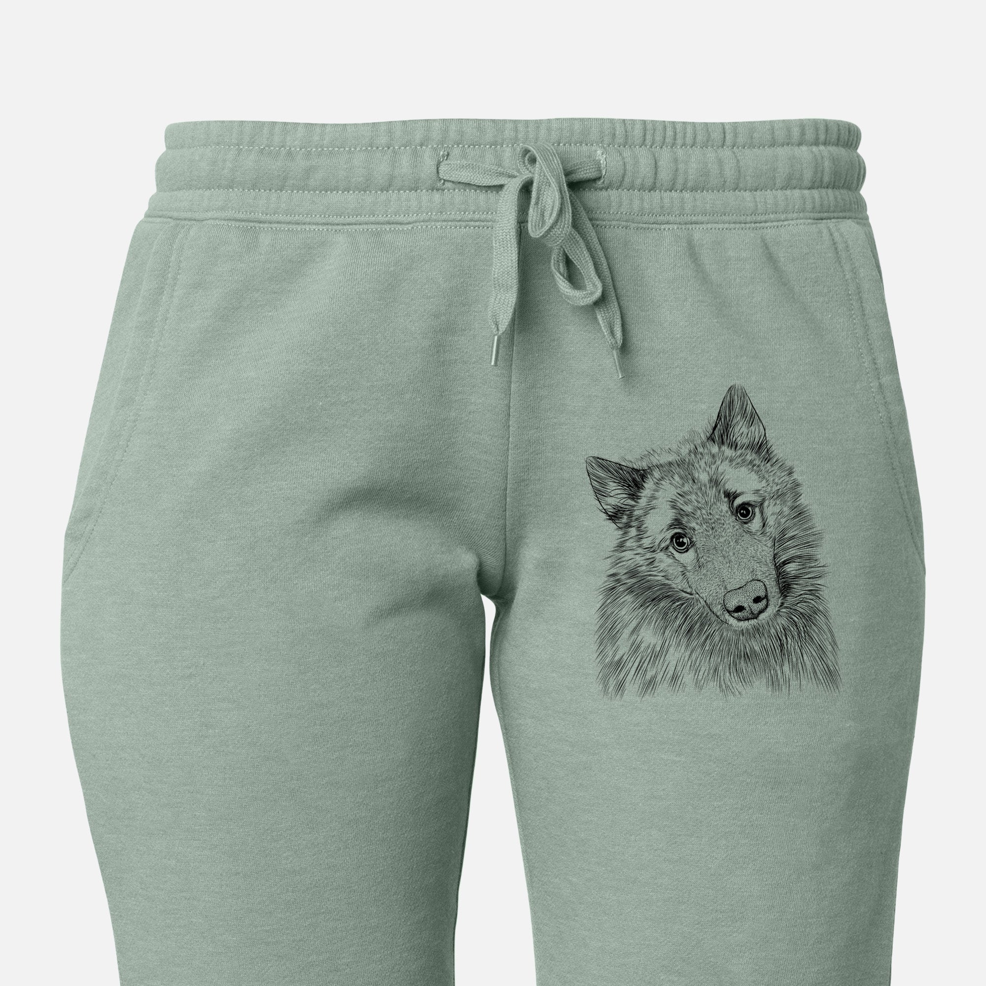 Mr. Maverick the Keeshond - Women's Cali Wave Joggers