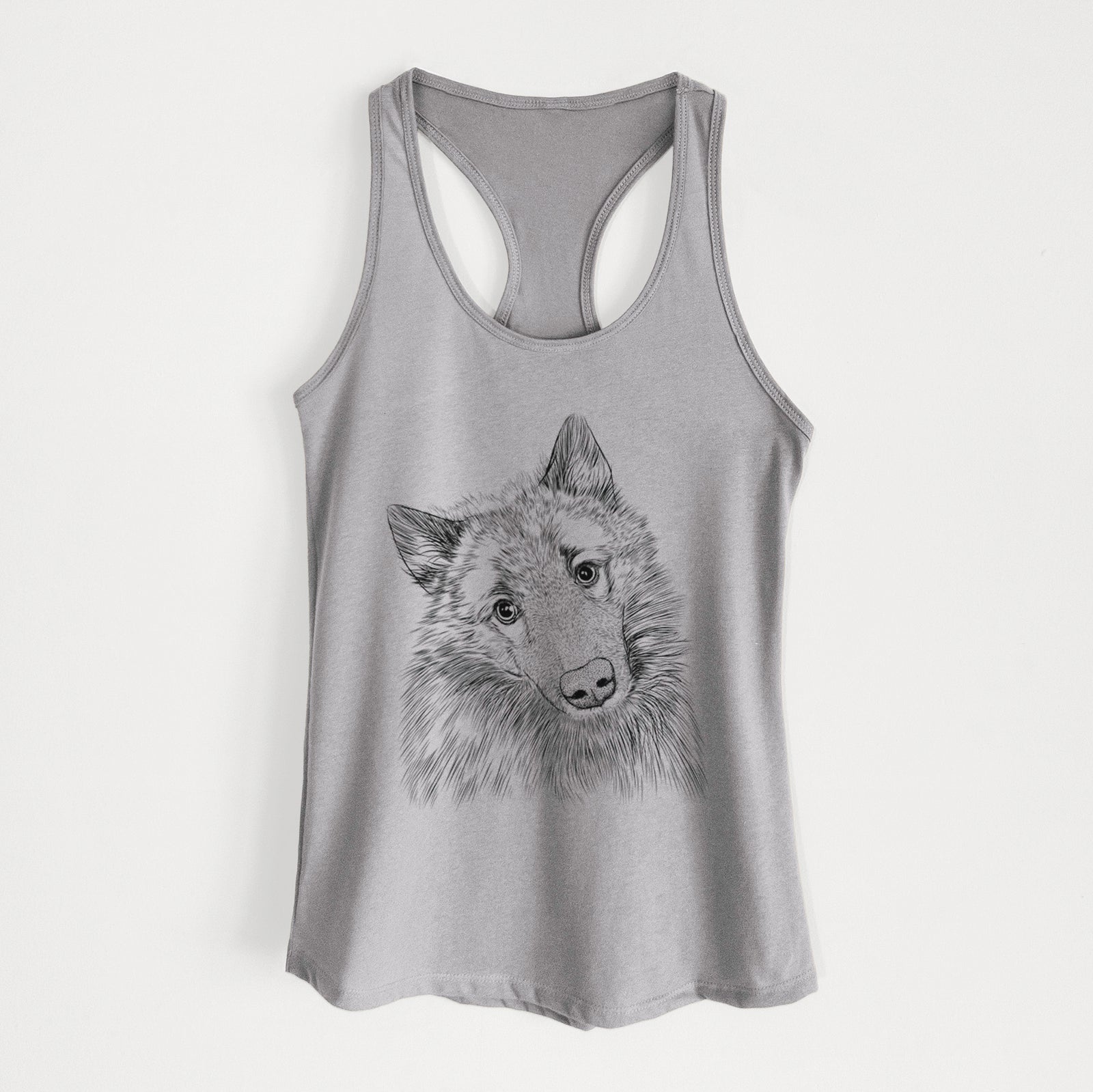 Mr. Maverick the Keeshond - Women's Racerback Tanktop