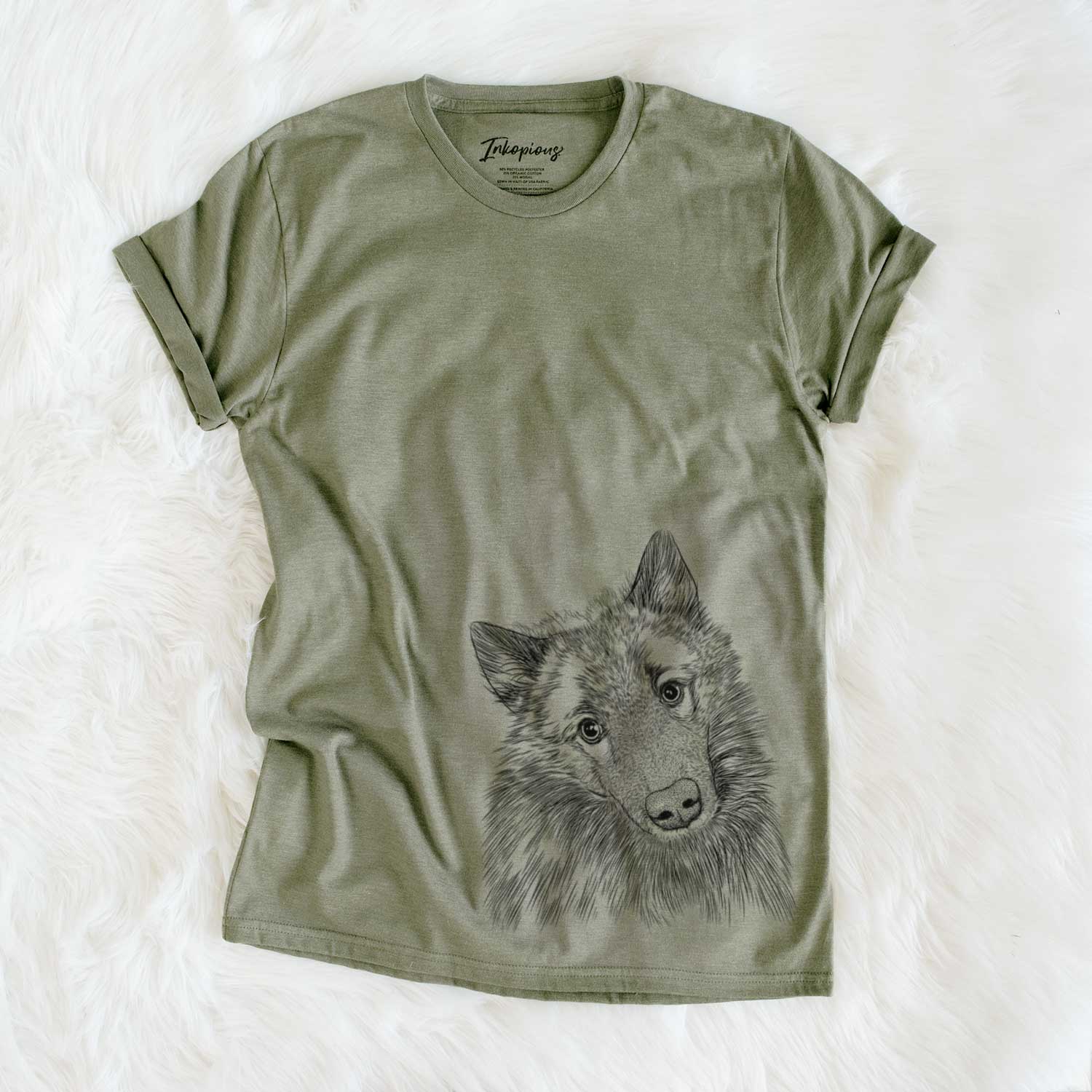 Bare Mr. Maverick the Keeshond - Unisex Crewneck