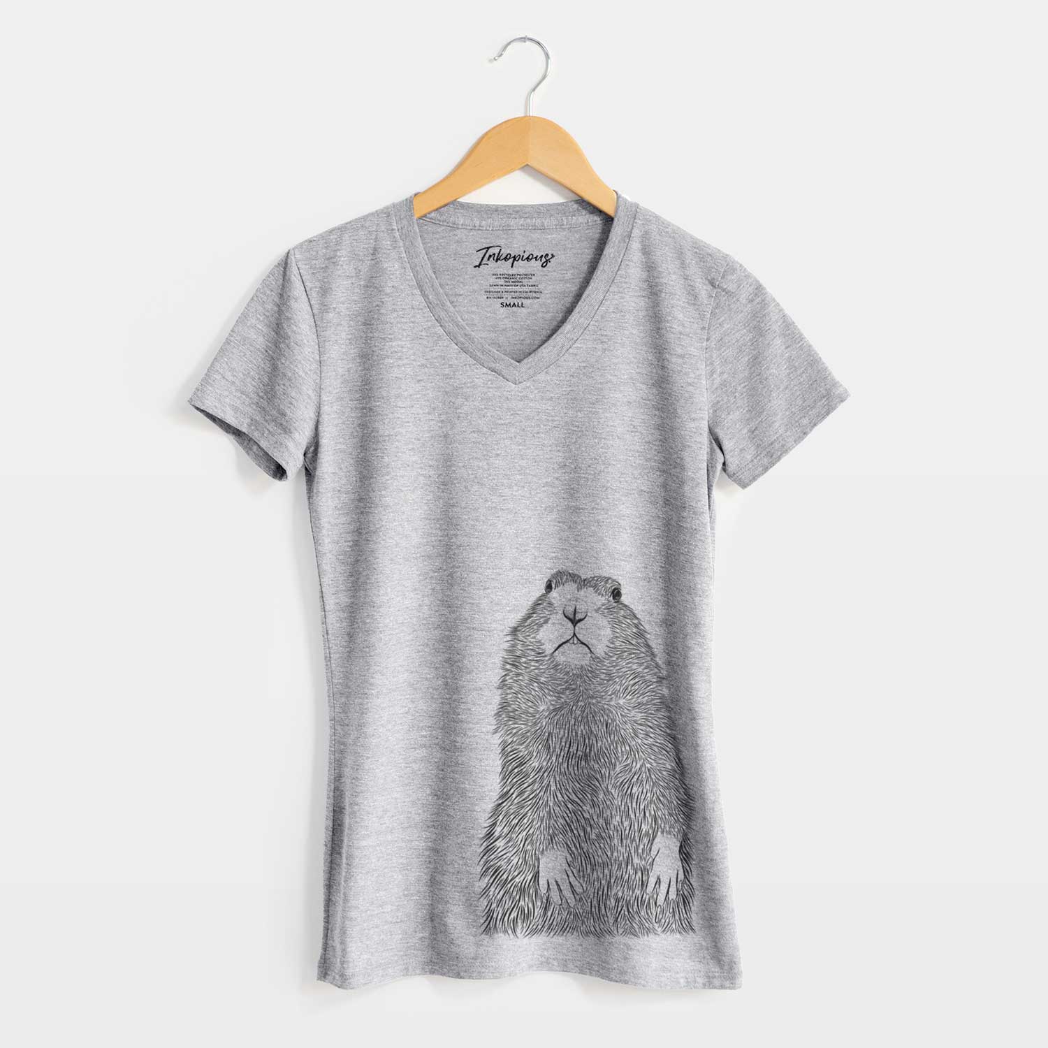 Bare Mr. Otis the Prairie Dog - Women's V-neck Shirt