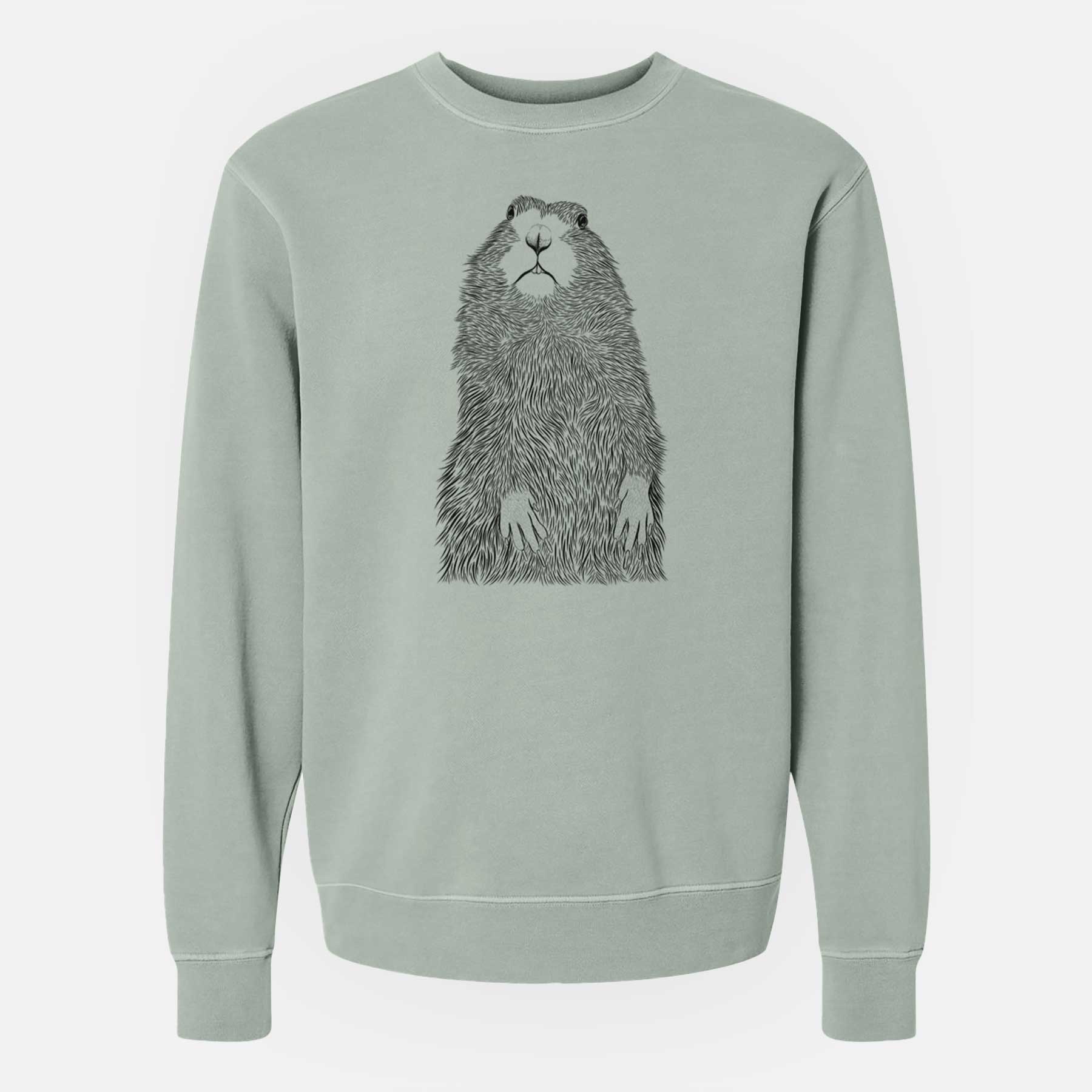 Bare Mr. Otis the Prairie Dog - Unisex Pigment Dyed Crew Sweatshirt