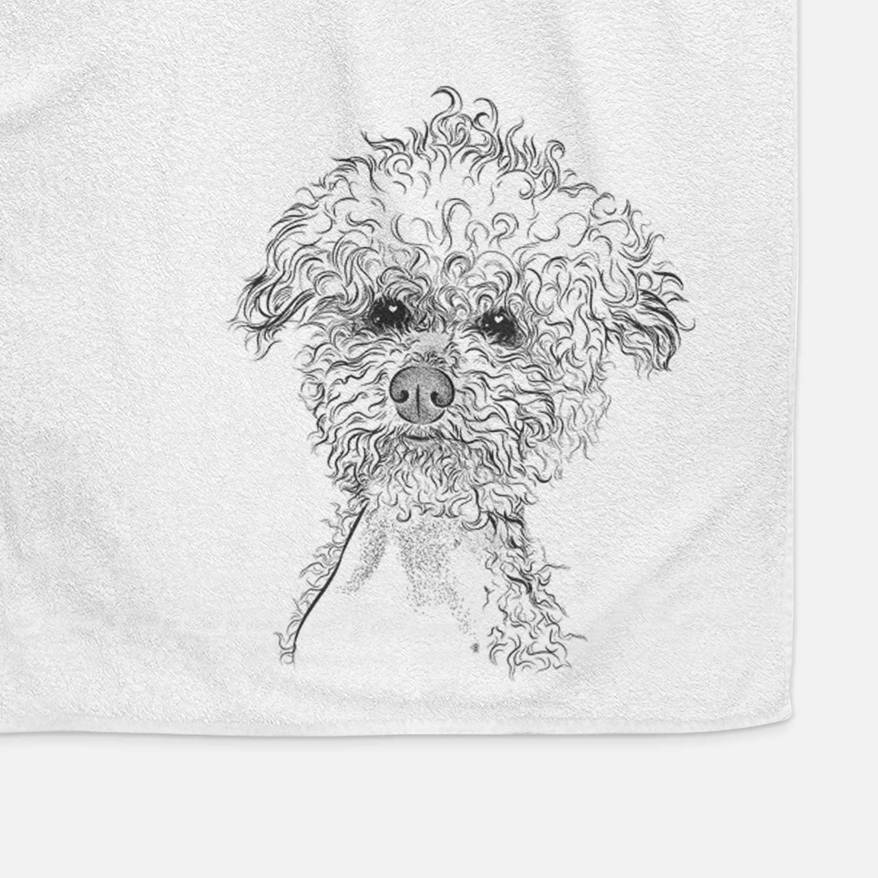 Muffin the Poodle Decorative Hand Towel