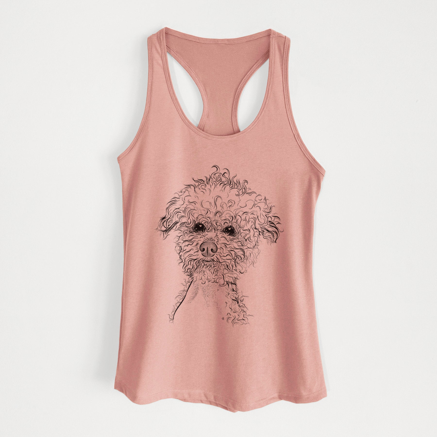 Muffin the Poodle - Women's Racerback Tanktop