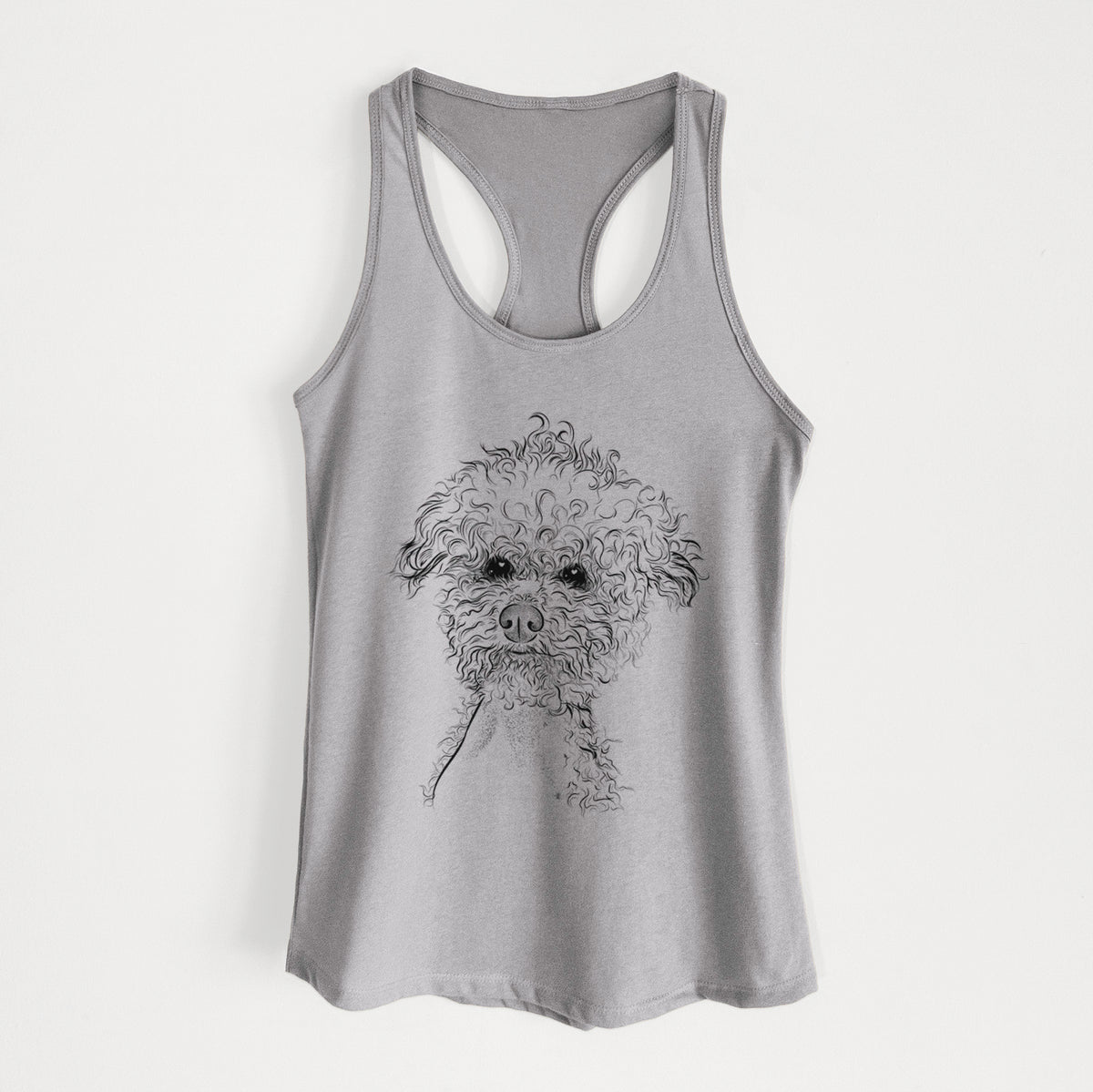 Muffin the Poodle - Women&#39;s Racerback Tanktop