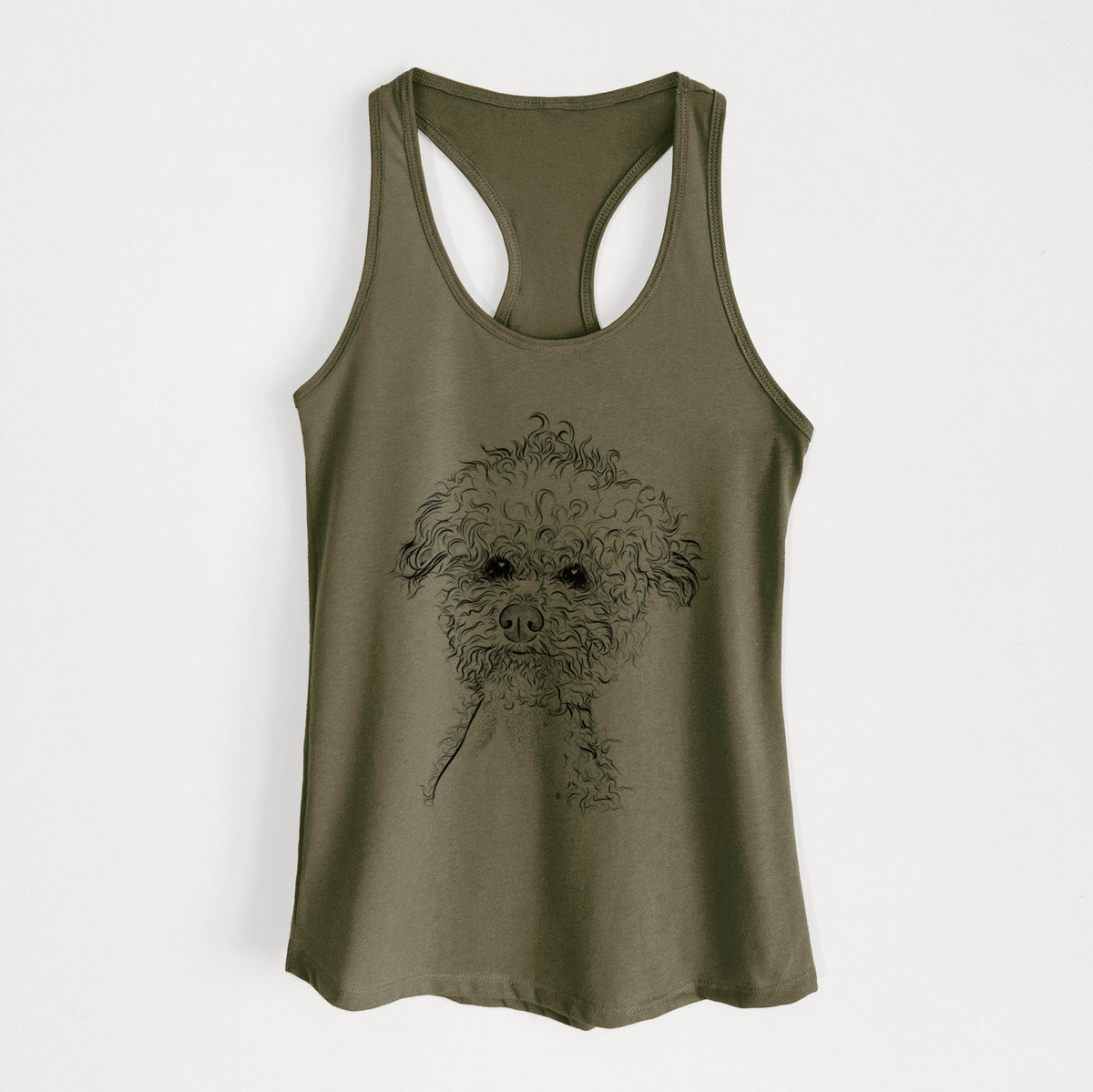 Muffin the Poodle - Women's Racerback Tanktop