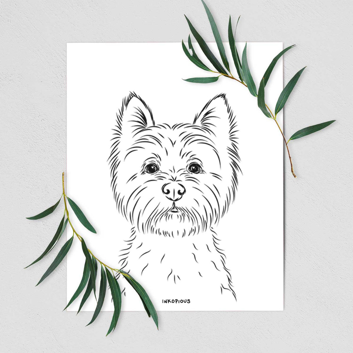 Murphy the West Highland Terrier Art Print