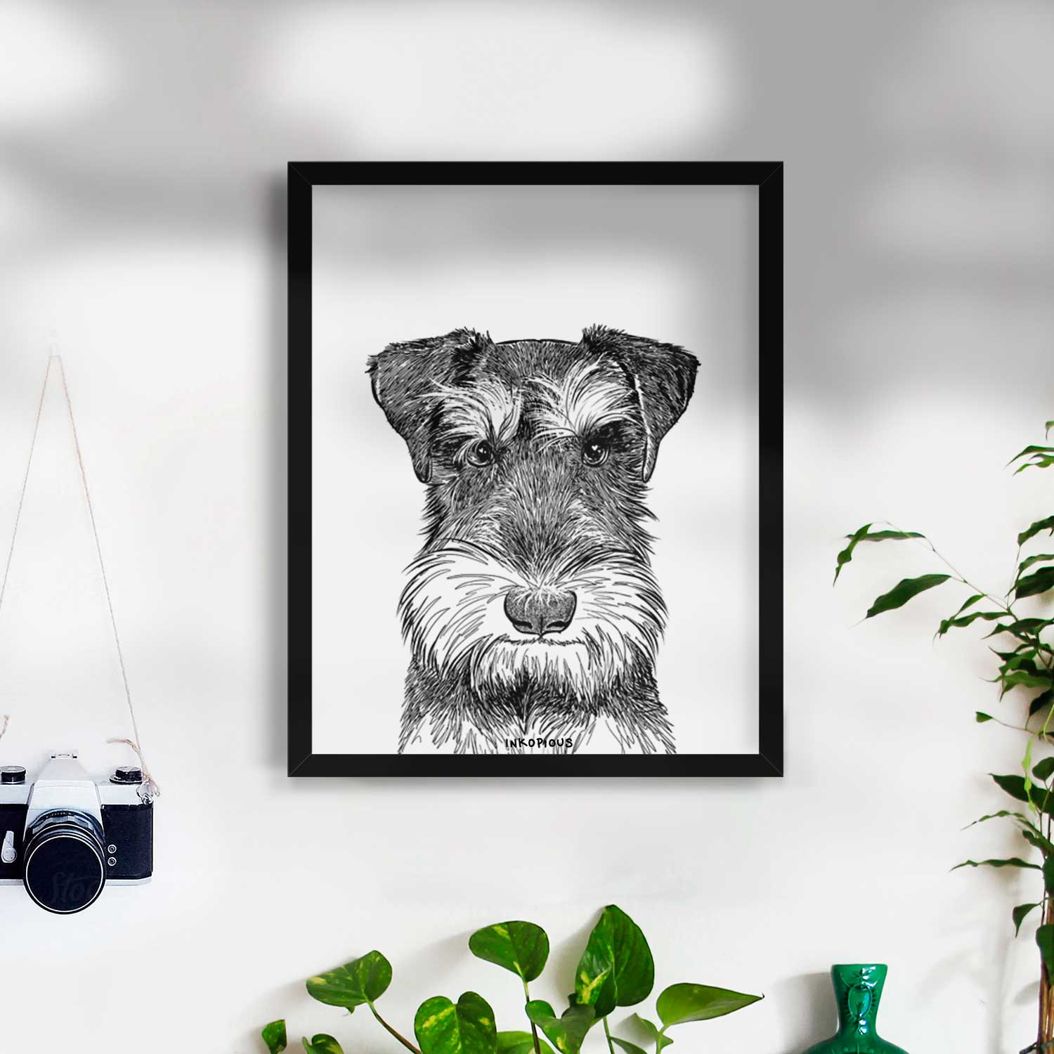 Murphy the Mini Schnauzer Art Print