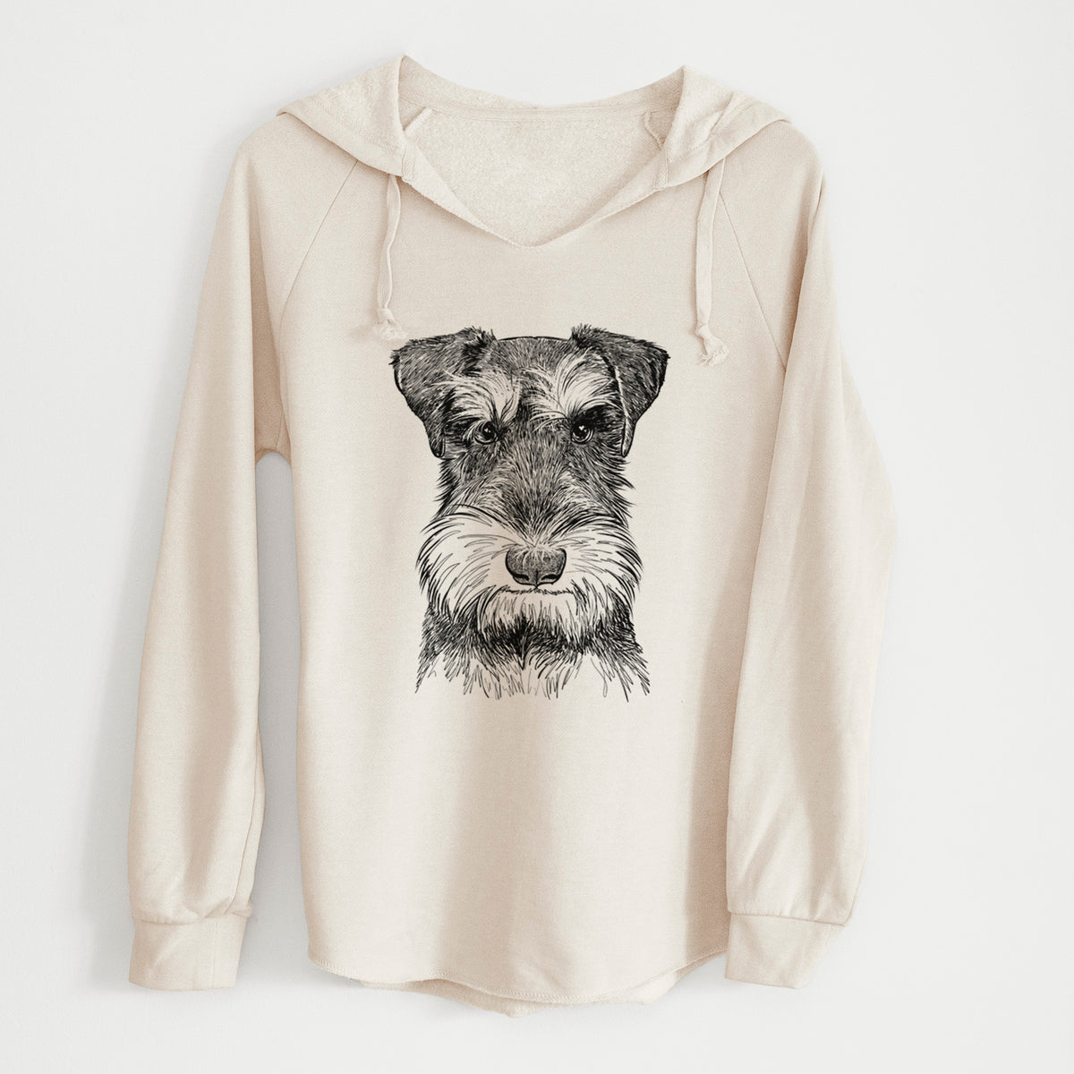 Bare Murphy the Mini Schnauzer - Cali Wave Hooded Sweatshirt
