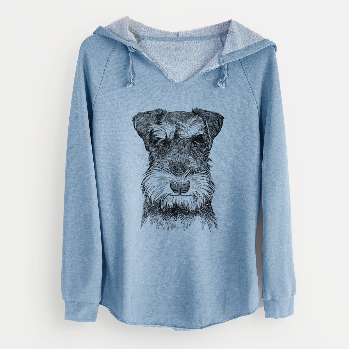 Bare Murphy the Mini Schnauzer - Cali Wave Hooded Sweatshirt