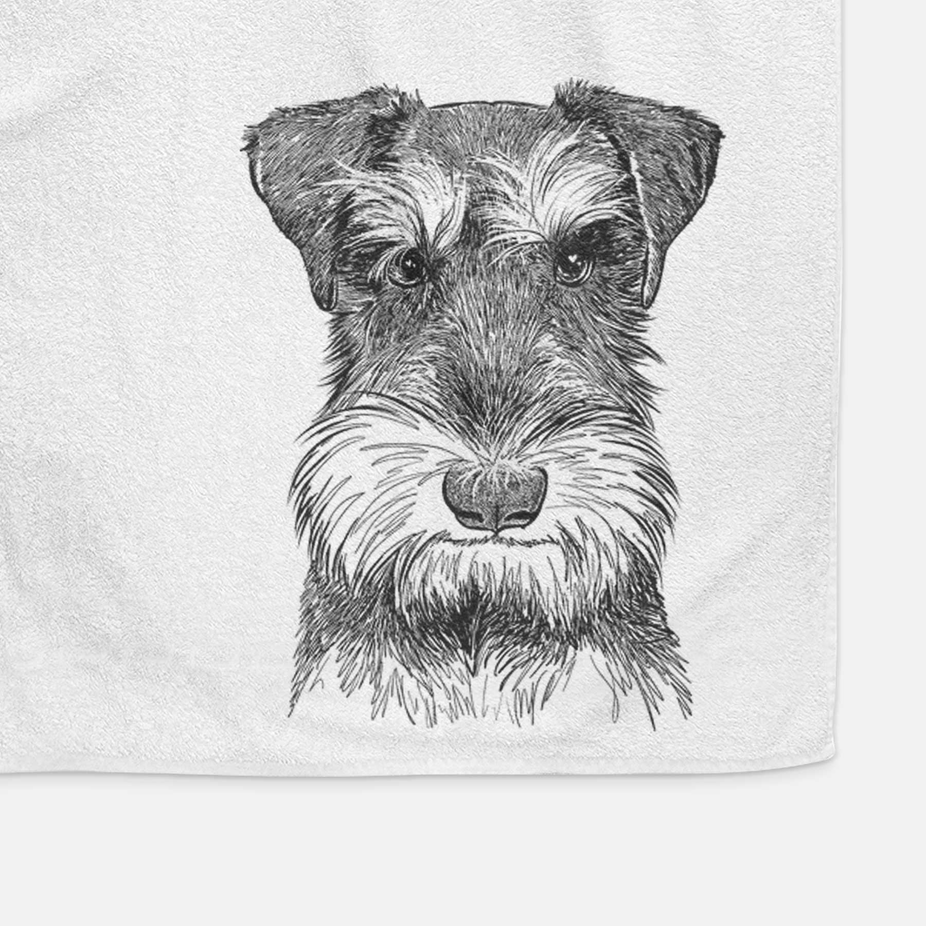 Murphy the Mini Schnauzer Decorative Hand Towel