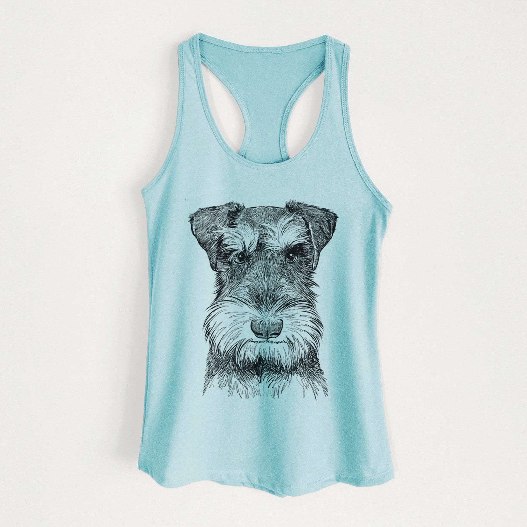 Murphy the Mini Schnauzer - Women's Racerback Tanktop