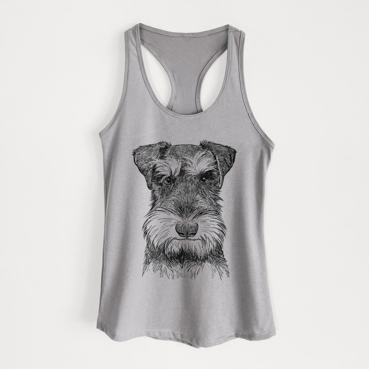 Murphy the Mini Schnauzer - Women&#39;s Racerback Tanktop