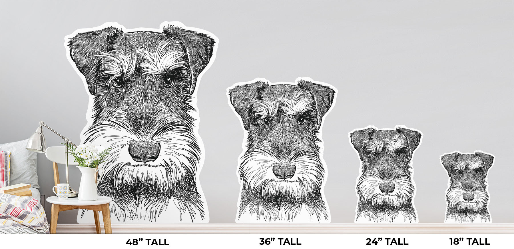 Murphy the Mini Schnauzer - Wall Decal